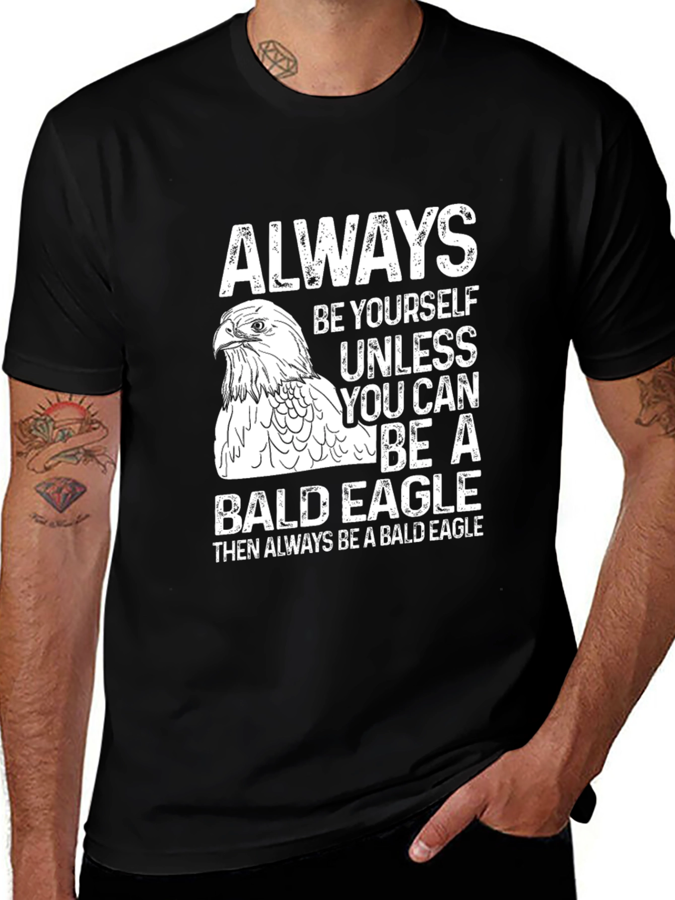 Variant 5 of Bald Eagle Graphic Tee - Funny Novelty T-Shirt