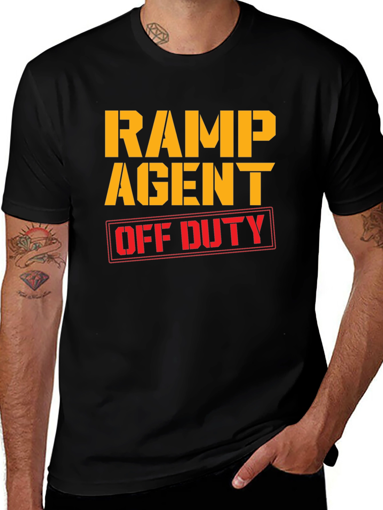Variant 9 of Ramp Agent Off Duty T-Shirt - Airport Aviation Apparel