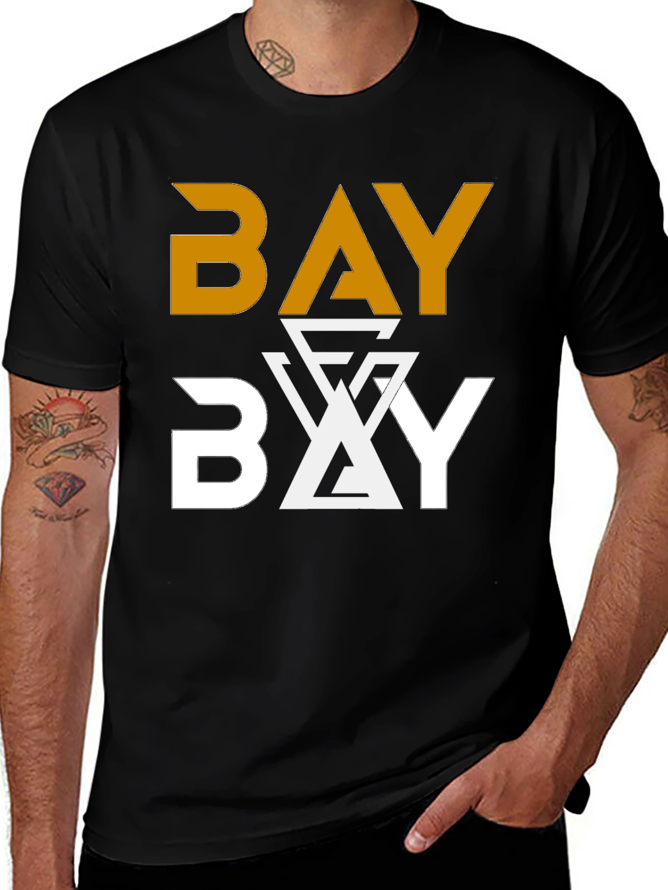 Variant 17 of BAY Graphic Print Men's Black T-Shirt