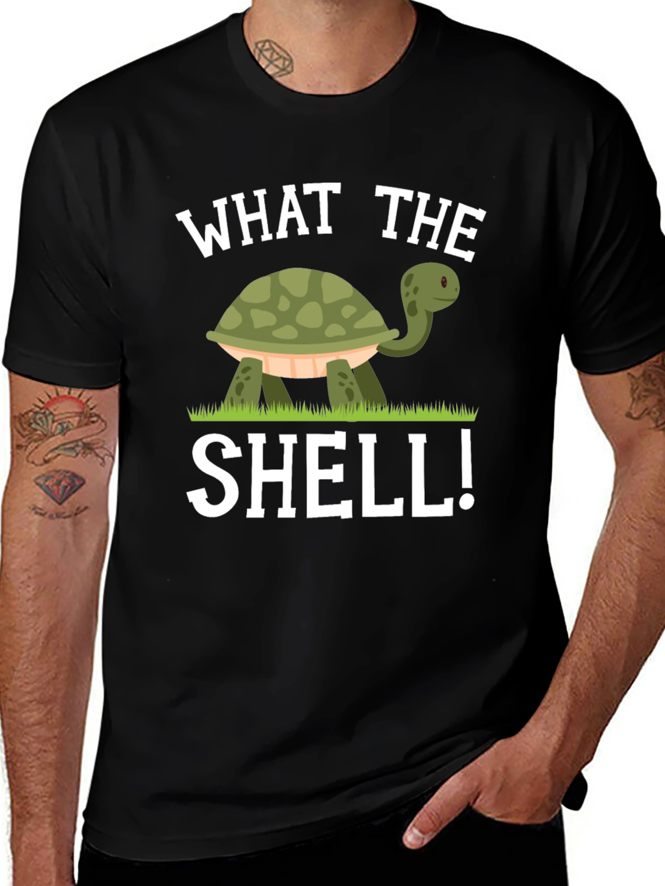 Variant 24 of Funny What The Shell Turtle Graphic T-Shirt