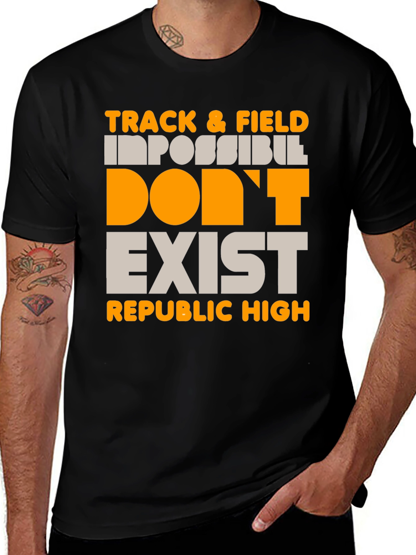 Variant 22 of Track & Field Impossible Doesn't Exist T-Shirt