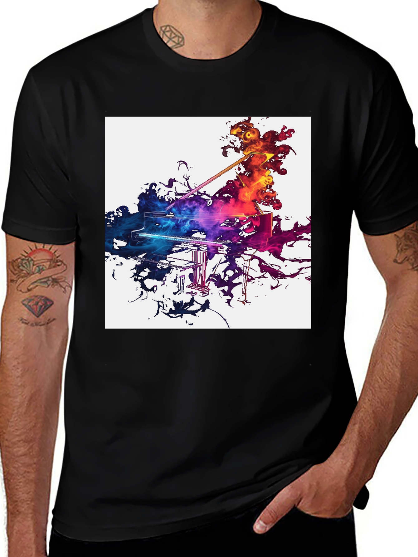 Variant 23 of Piano Art Print Graphic T-Shirt