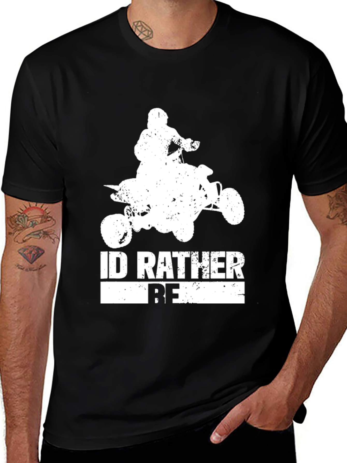 ID Rather Be Four Wheeling T-Shirt - Black