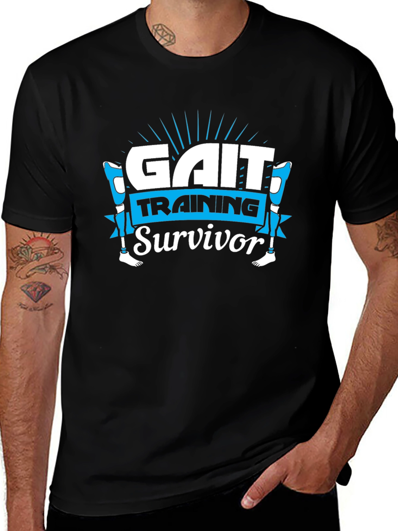 Gait Training Survivor Graphic T-Shirt