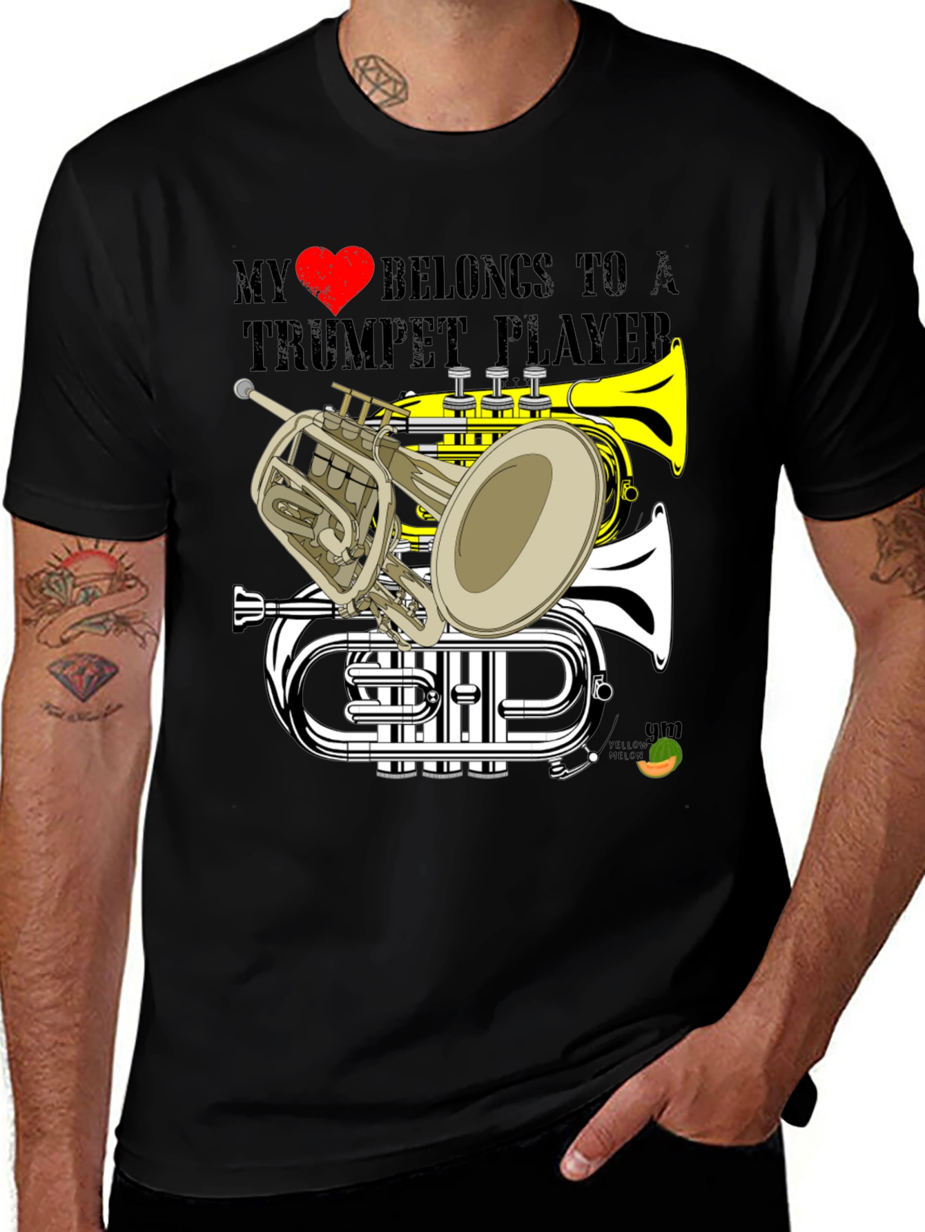 Variant 19 of Trumpet Player T-Shirt - Music Lover Gift