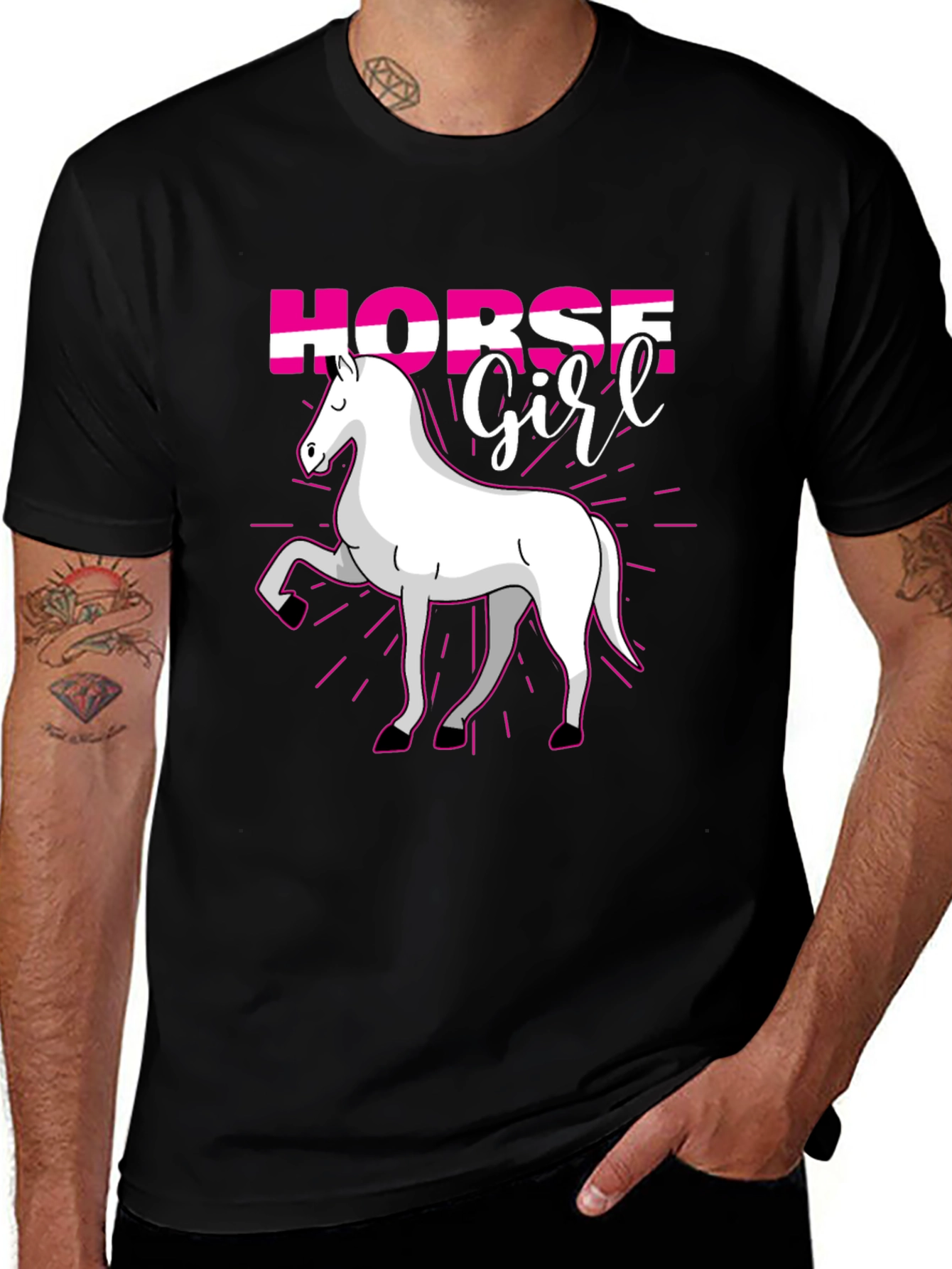 Variant 26 of Horse Girl T-Shirt - Cute Equestrian Gift