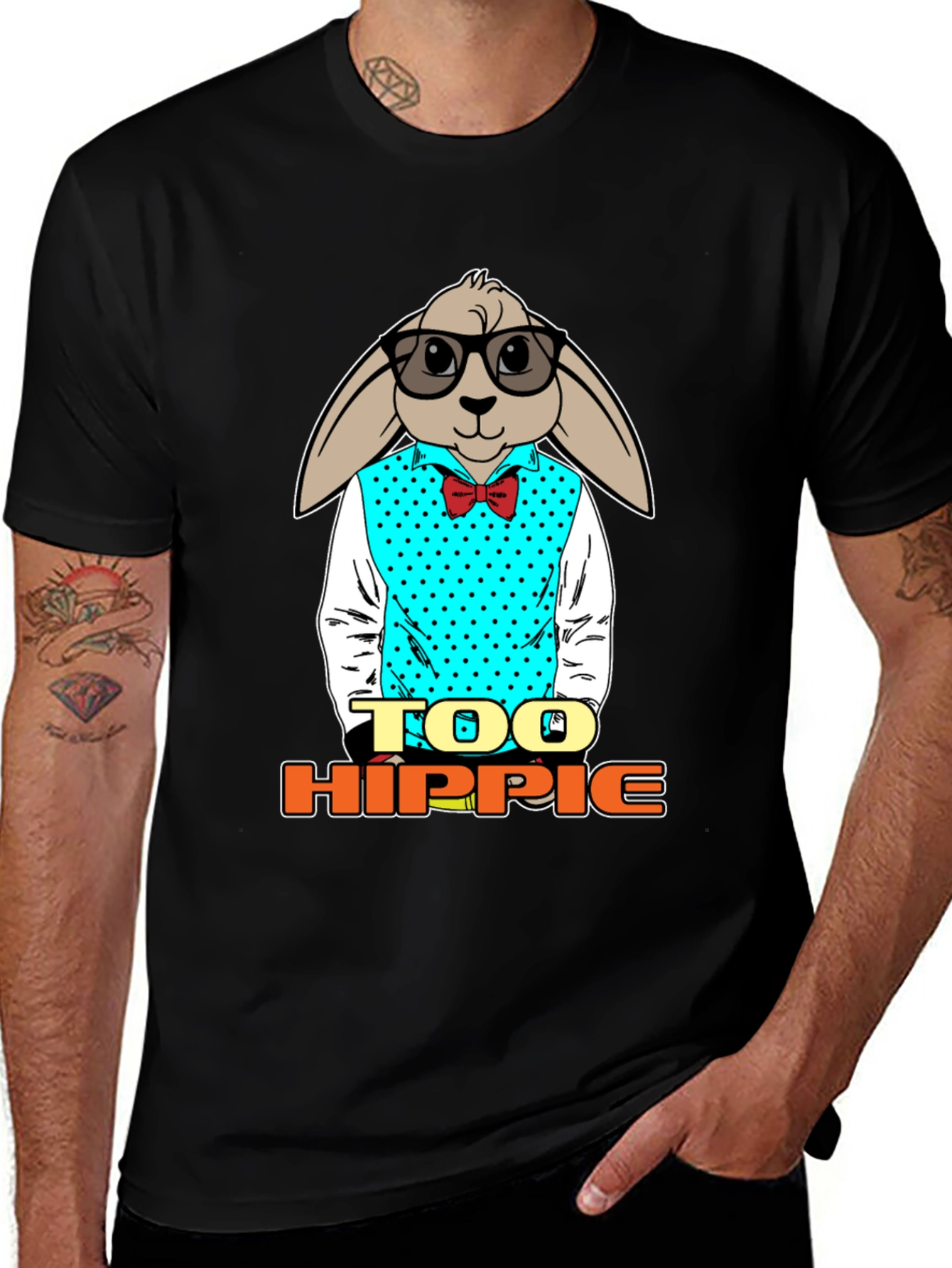 Variant 13 of Too Hippie Rabbit Graphic T-Shirt