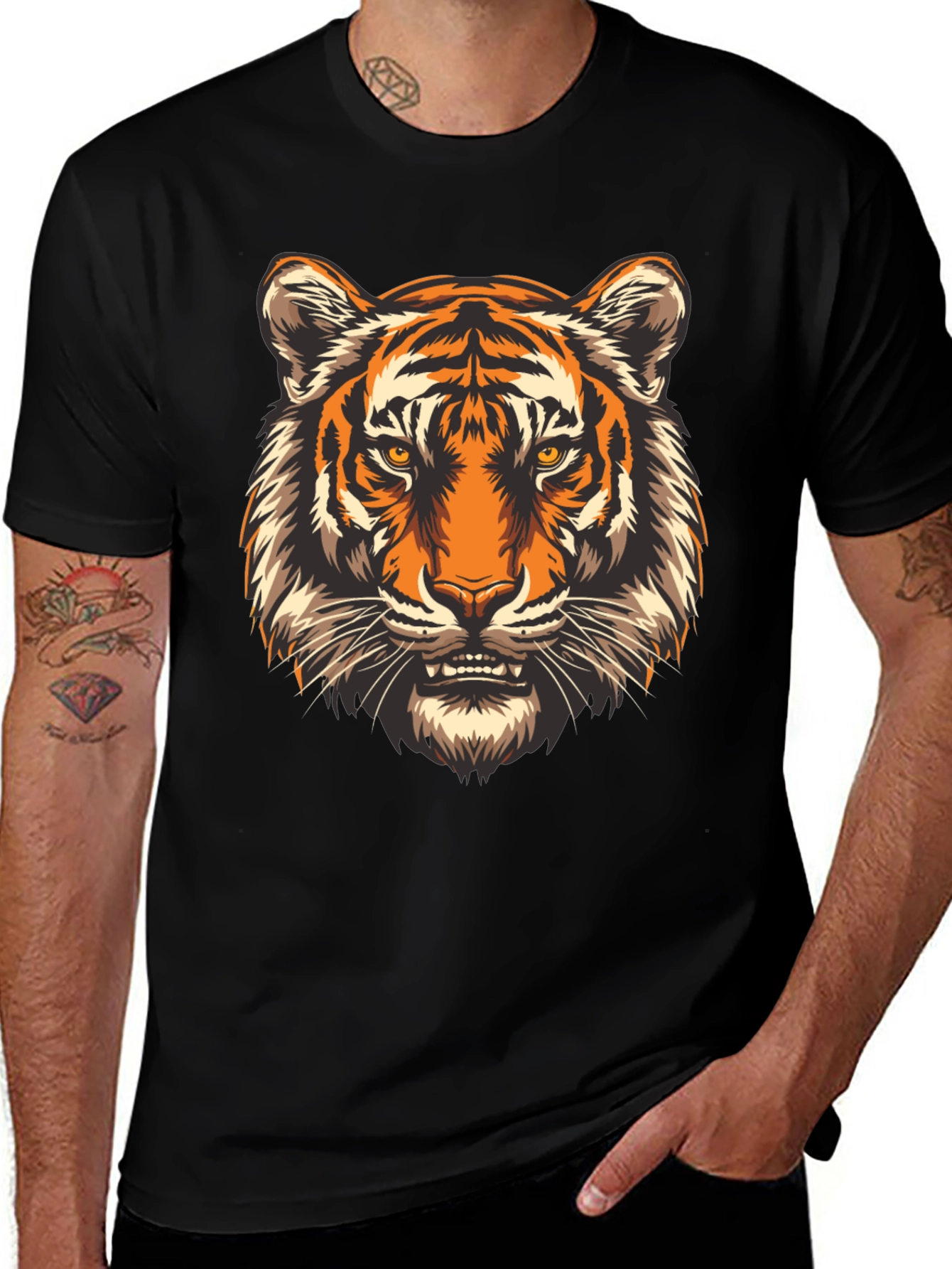 Variant 16 of Tiger Graphic T-Shirt - Bold Animal Print Tee