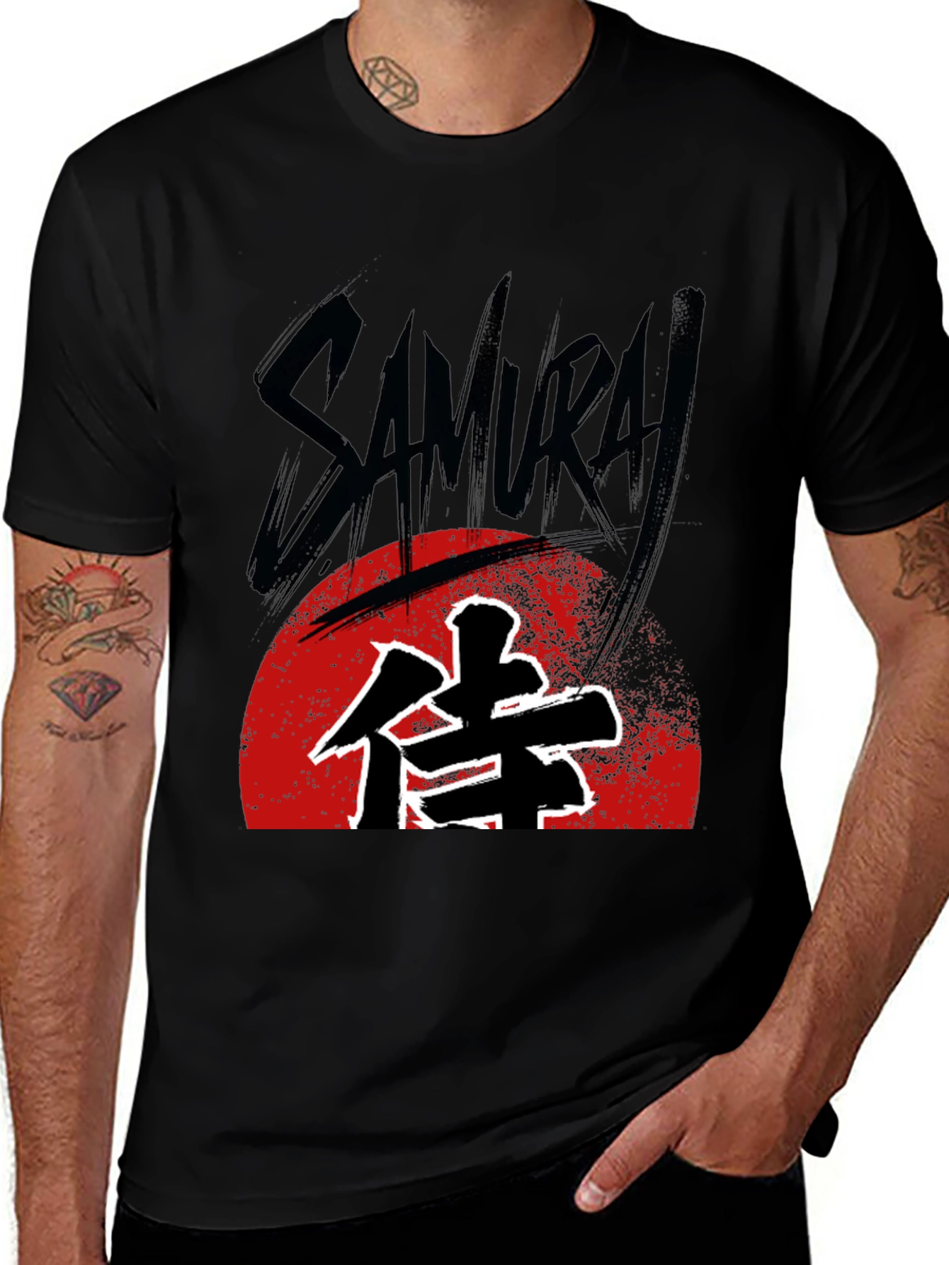 Variant 8 of Samurai Graphic Tee - Japanese Warrior Style