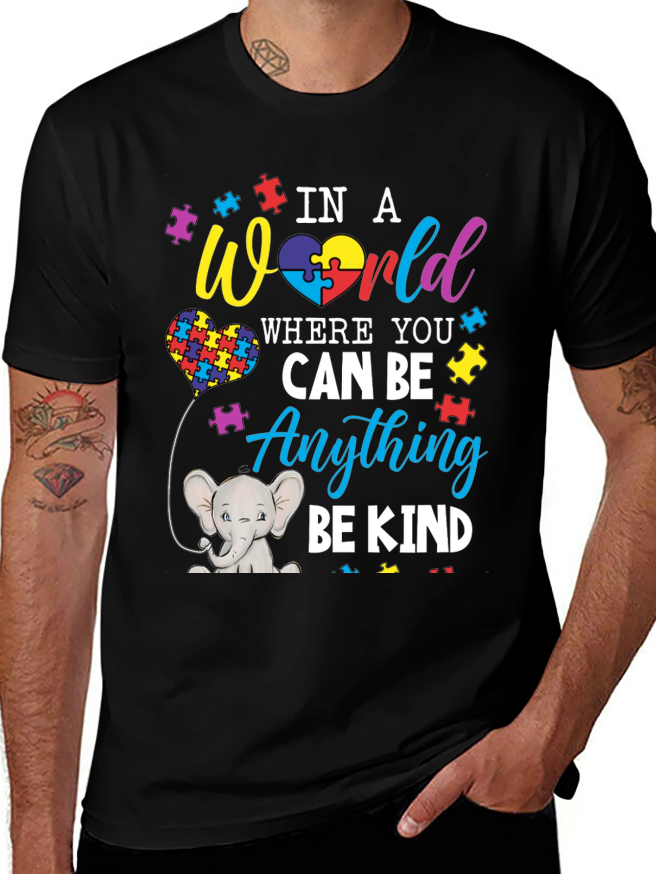 Variant 7 of Be Kind Autism Awareness T-Shirt