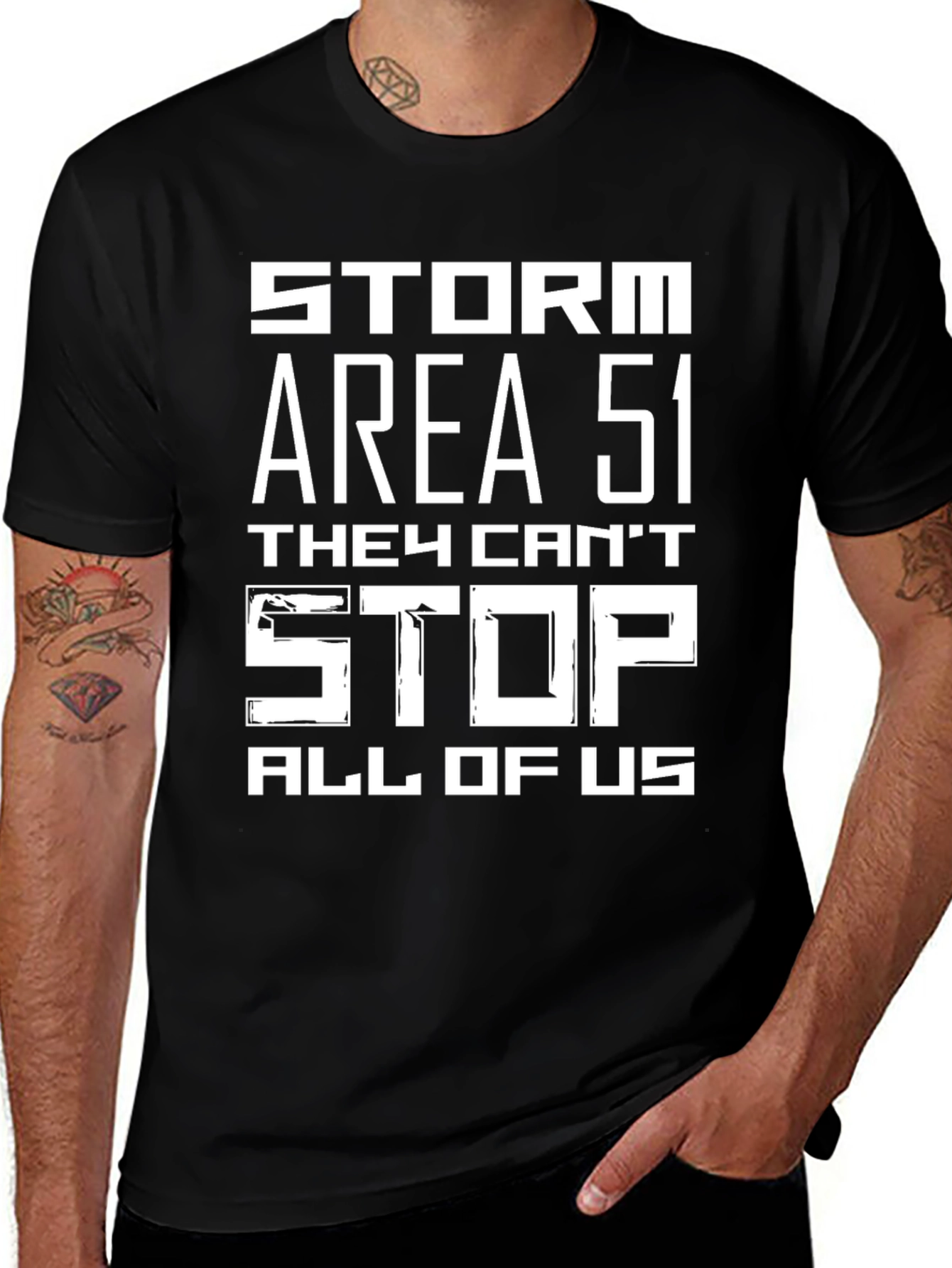 Storm Area 51 T-Shirt - They Can't Stop All of Us Tee