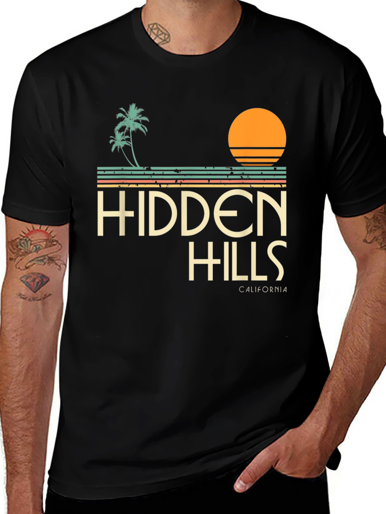Variant 14 of Hidden Hills California Graphic T-Shirt