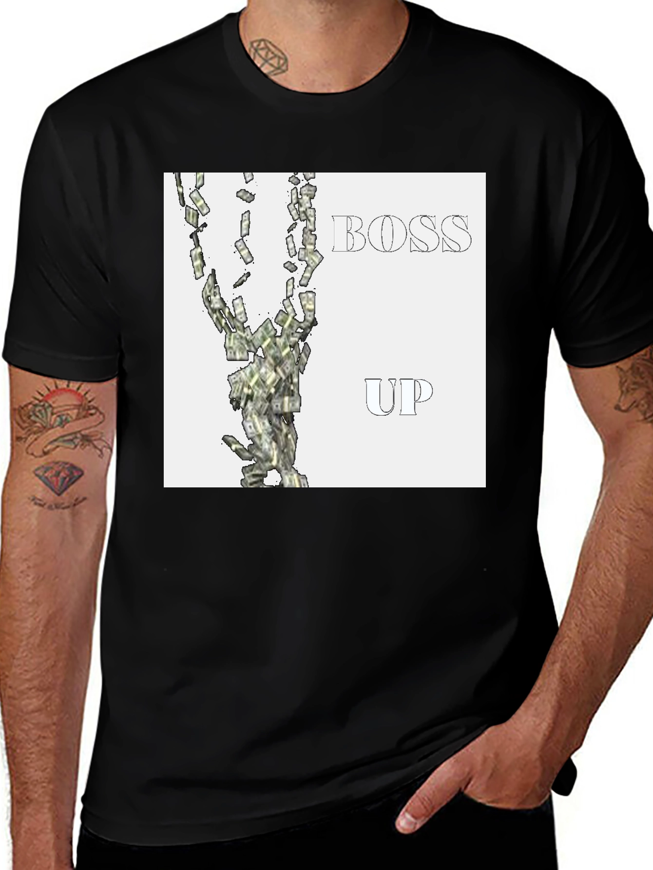 Variant 11 of Boss Up Black T-Shirt