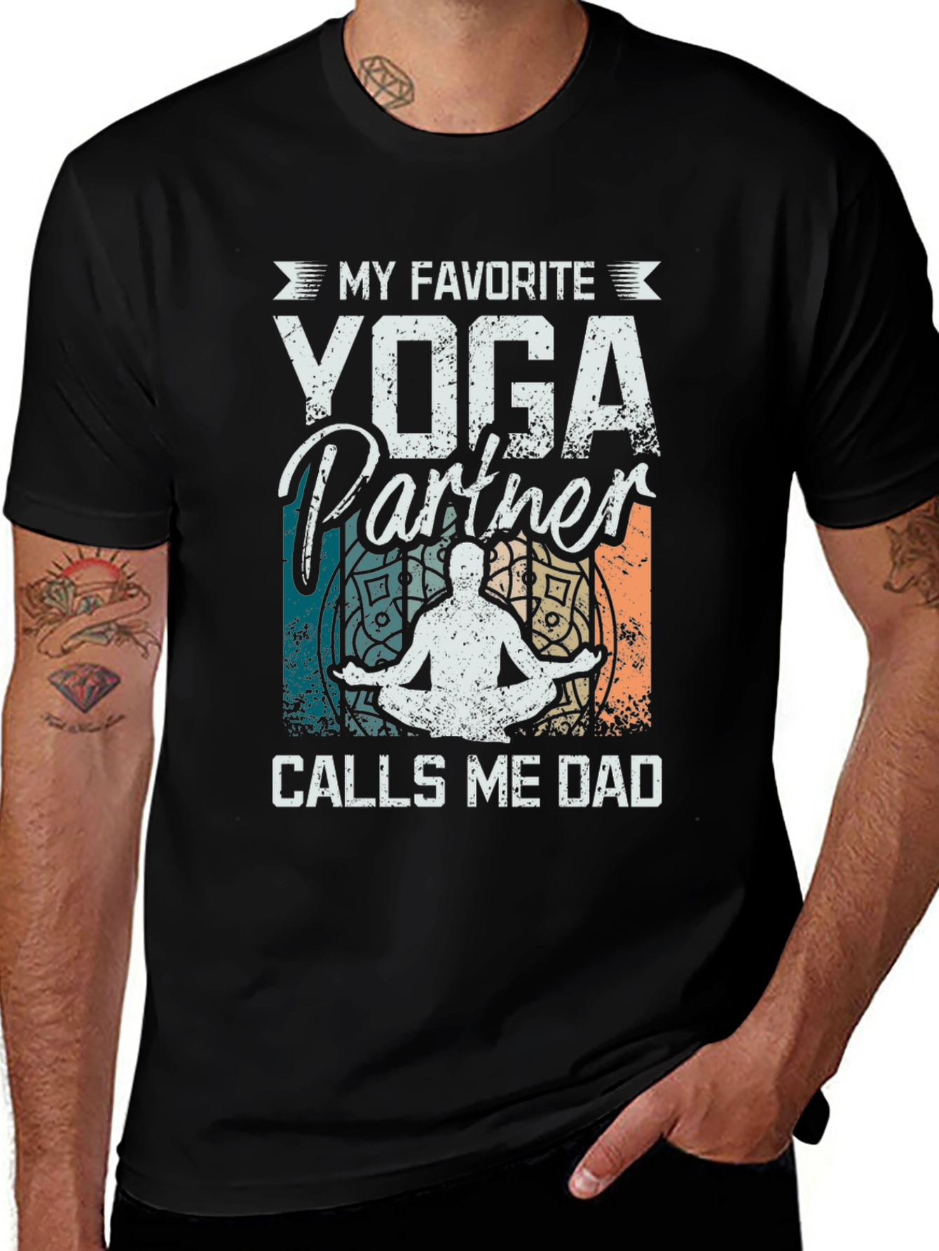 Variant 3 of Yoga Partner Dad T-Shirt
