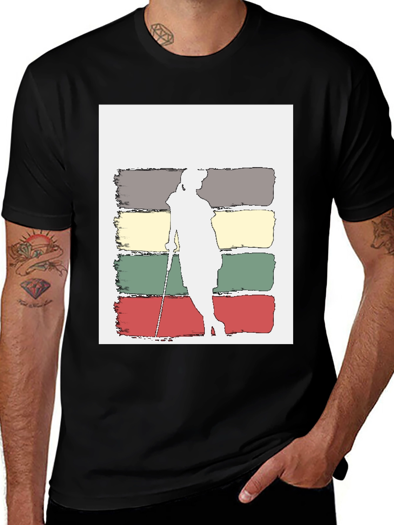 Variant 13 of Retro Golfer T-Shirt - Vintage Style Golf Tee