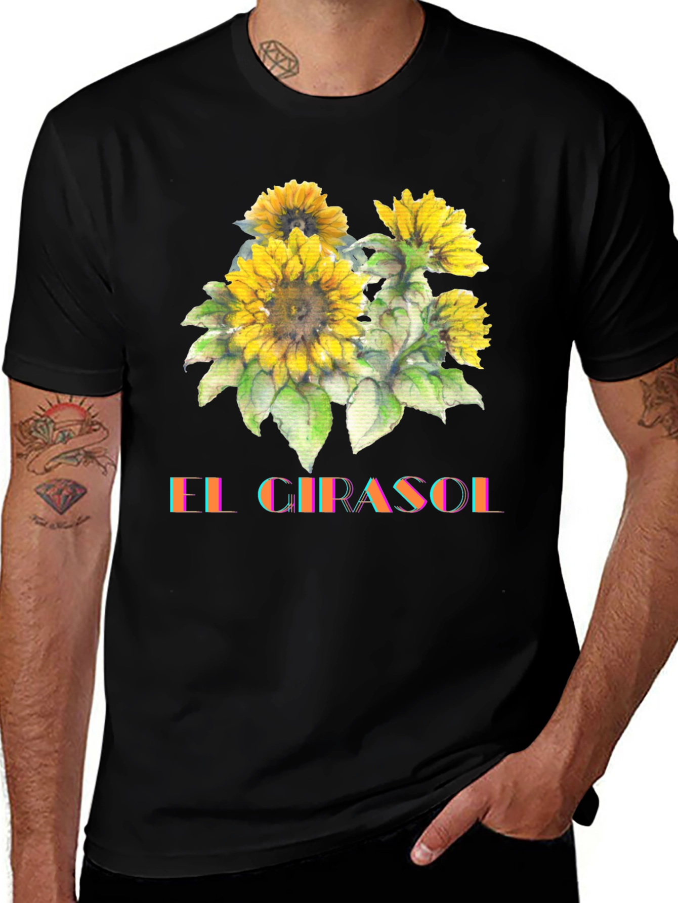 Variant 10 of Sunflower Graphic T-Shirt - El Girasol Design