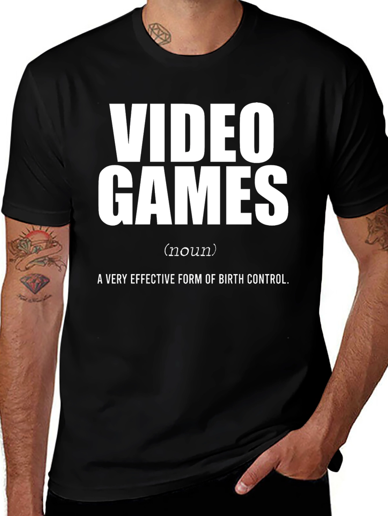 Variant 4 of Funny Gamer Tee - Video Games Birth Control T-Shirt