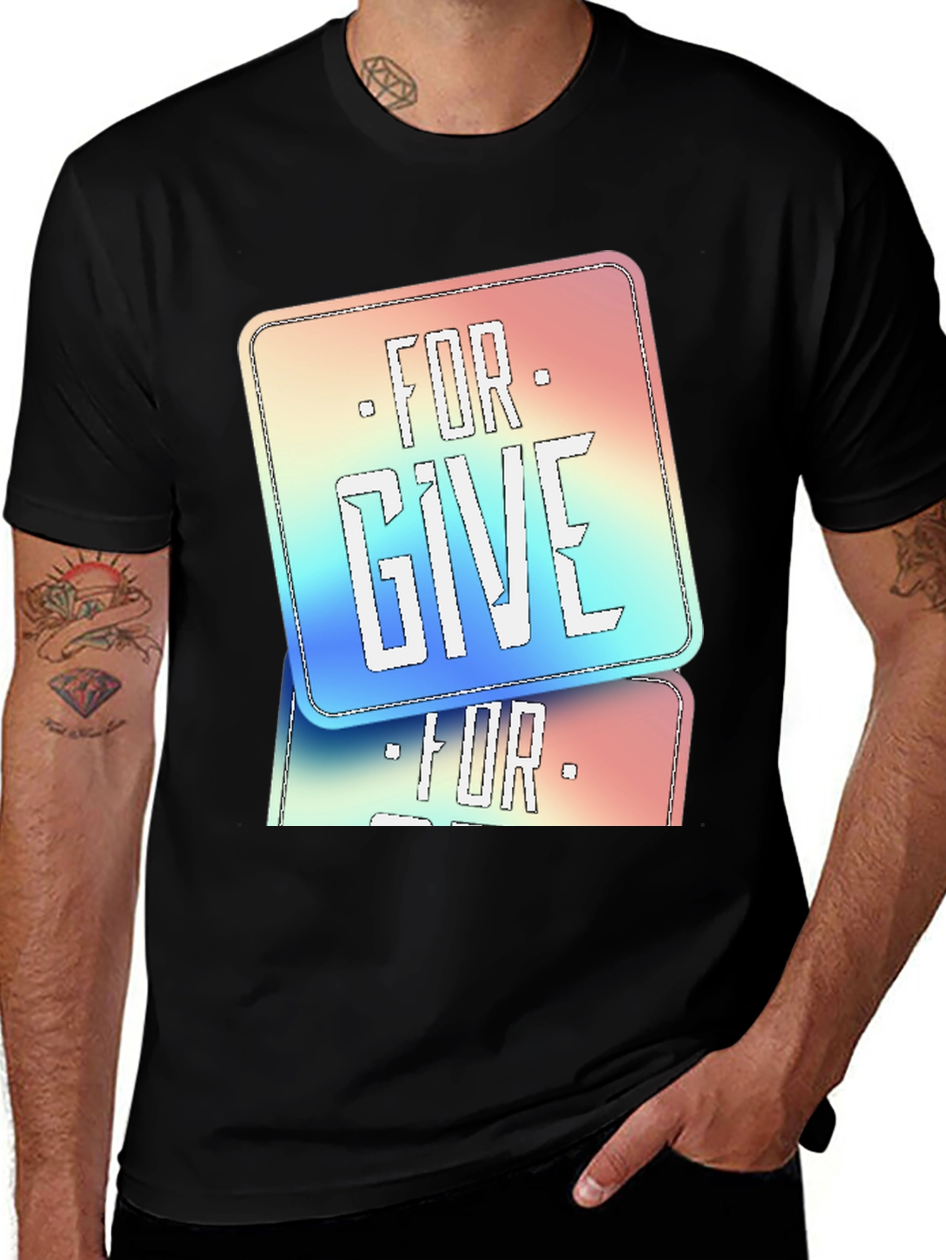 Variant 19 of Forgive Graphic Print T-Shirt