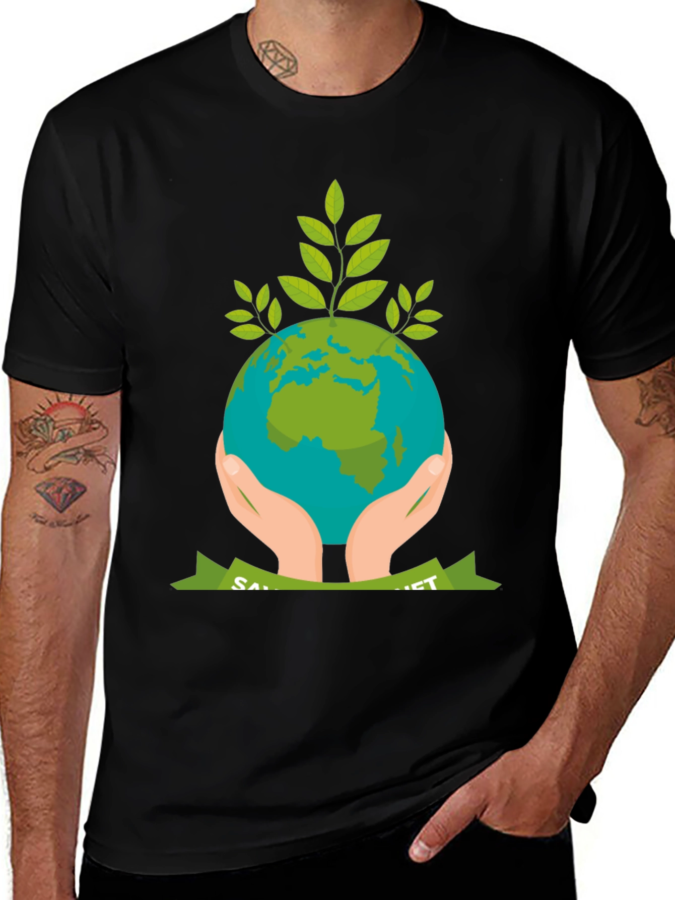 Variant 28 of Eco-Friendly Save Planet Earth T-Shirt