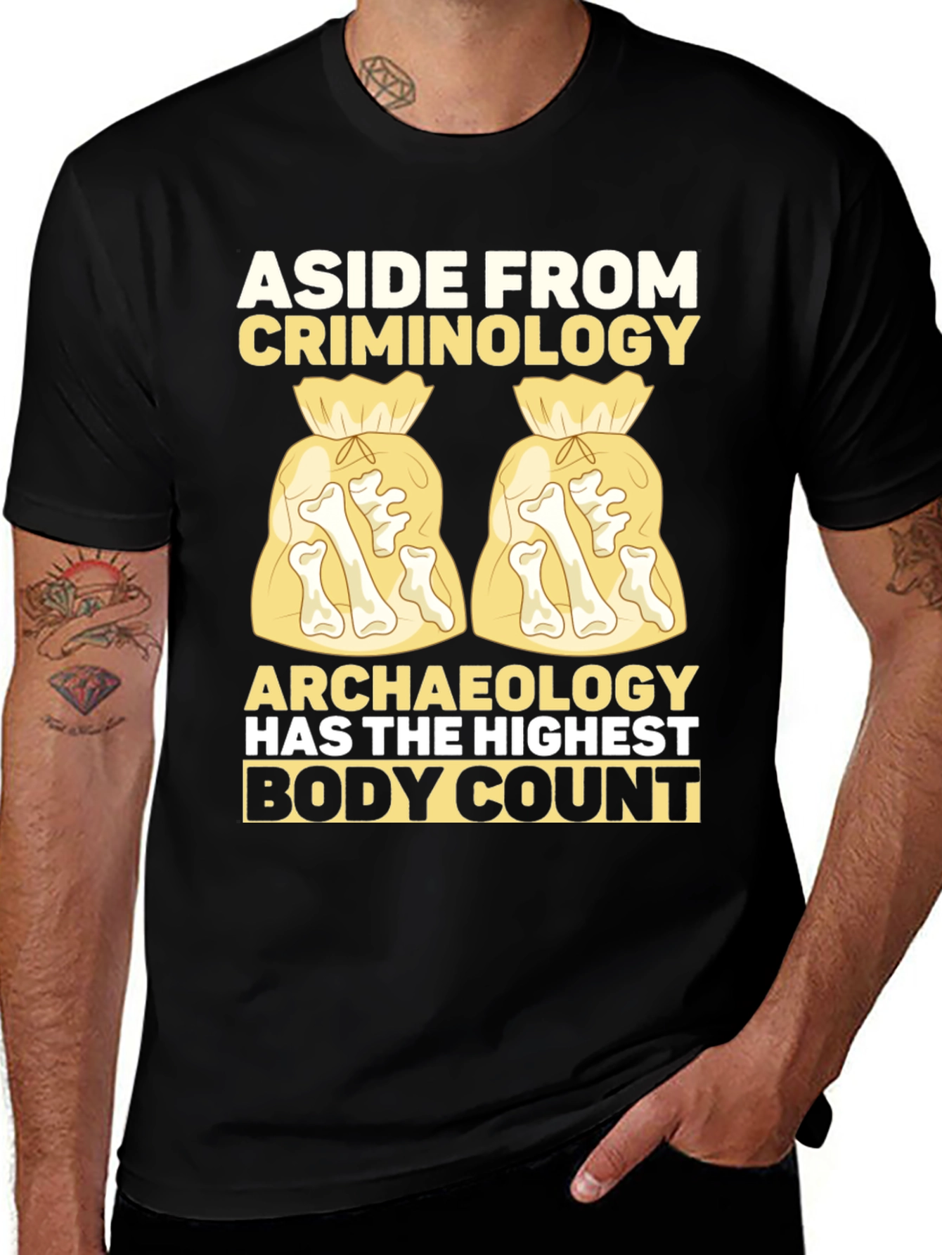 Variant 7 of Archaeology Body Count T-Shirt
