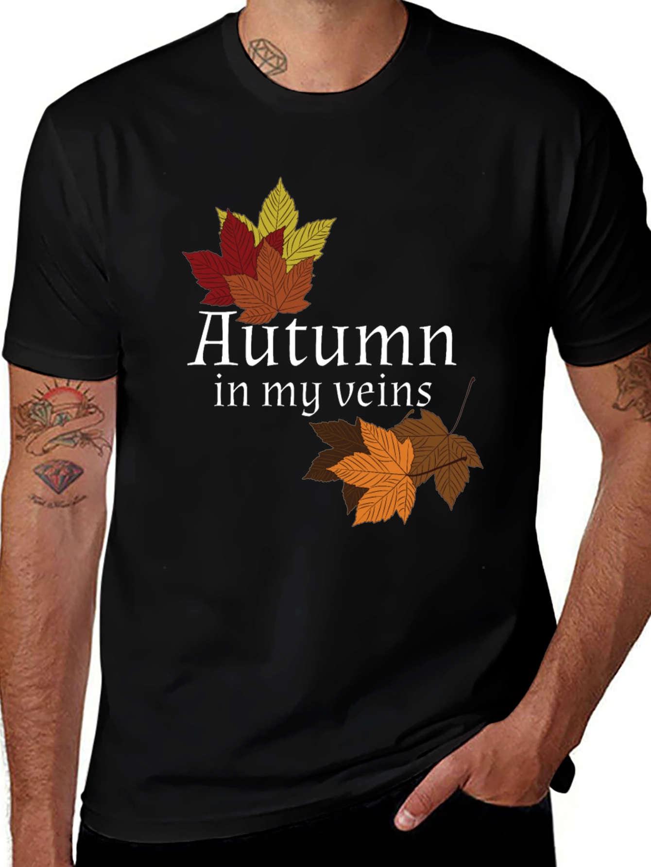 Variant 19 of Autumn In My Veins Graphic T-Shirt