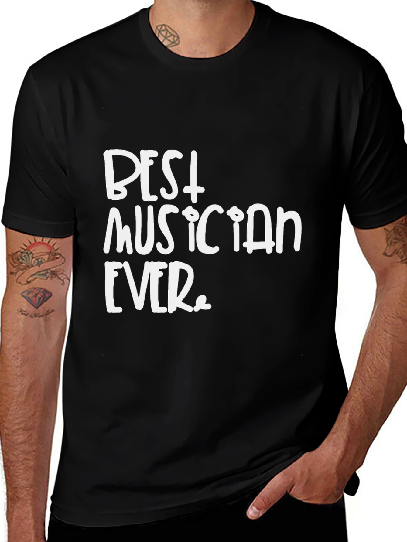 Variant 15 of Best Musician Ever T-Shirt - Black