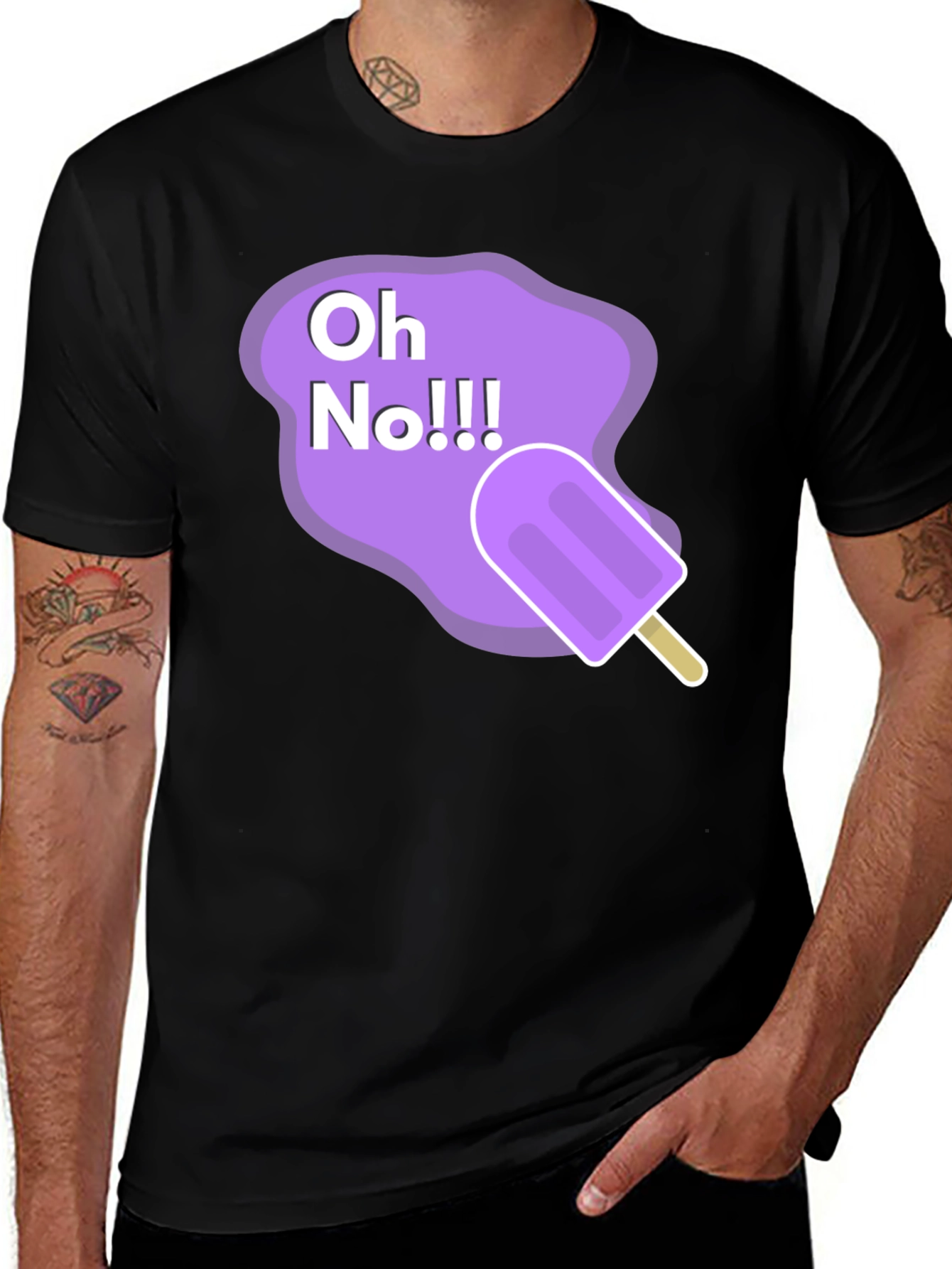 Oh No Ice Cream Graphic T-Shirt