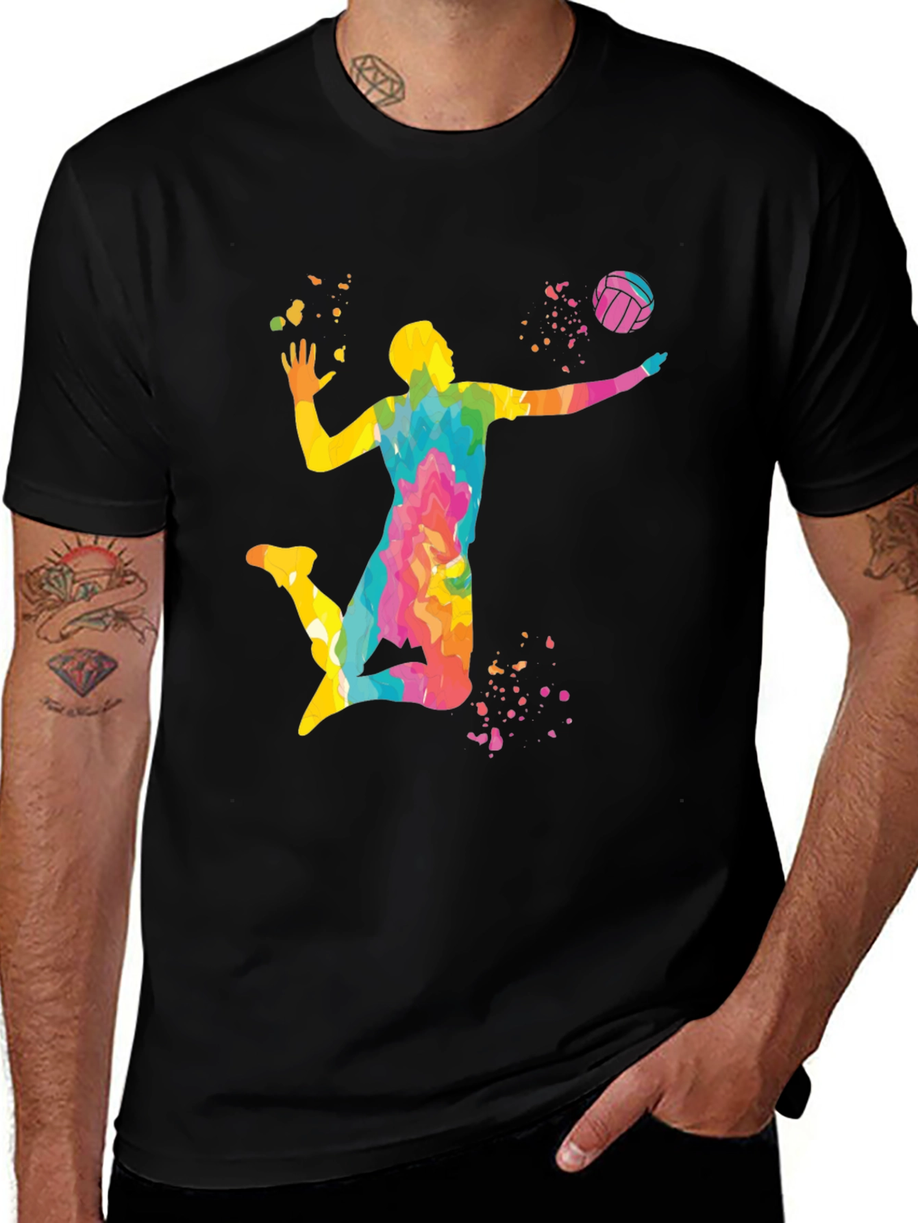 Variant 19 of Volleyball Player Graphic T-Shirt - Stylish Design