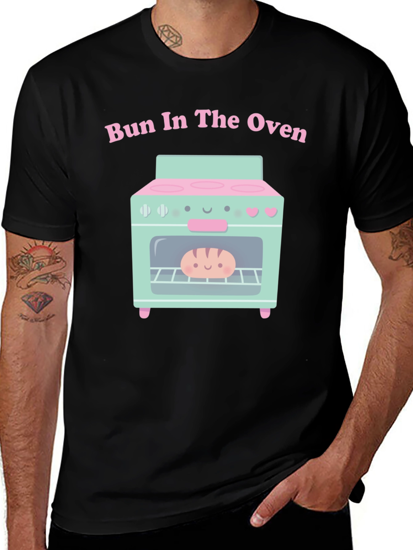 Bun in the Oven Cute Pregnancy Announcement Tee