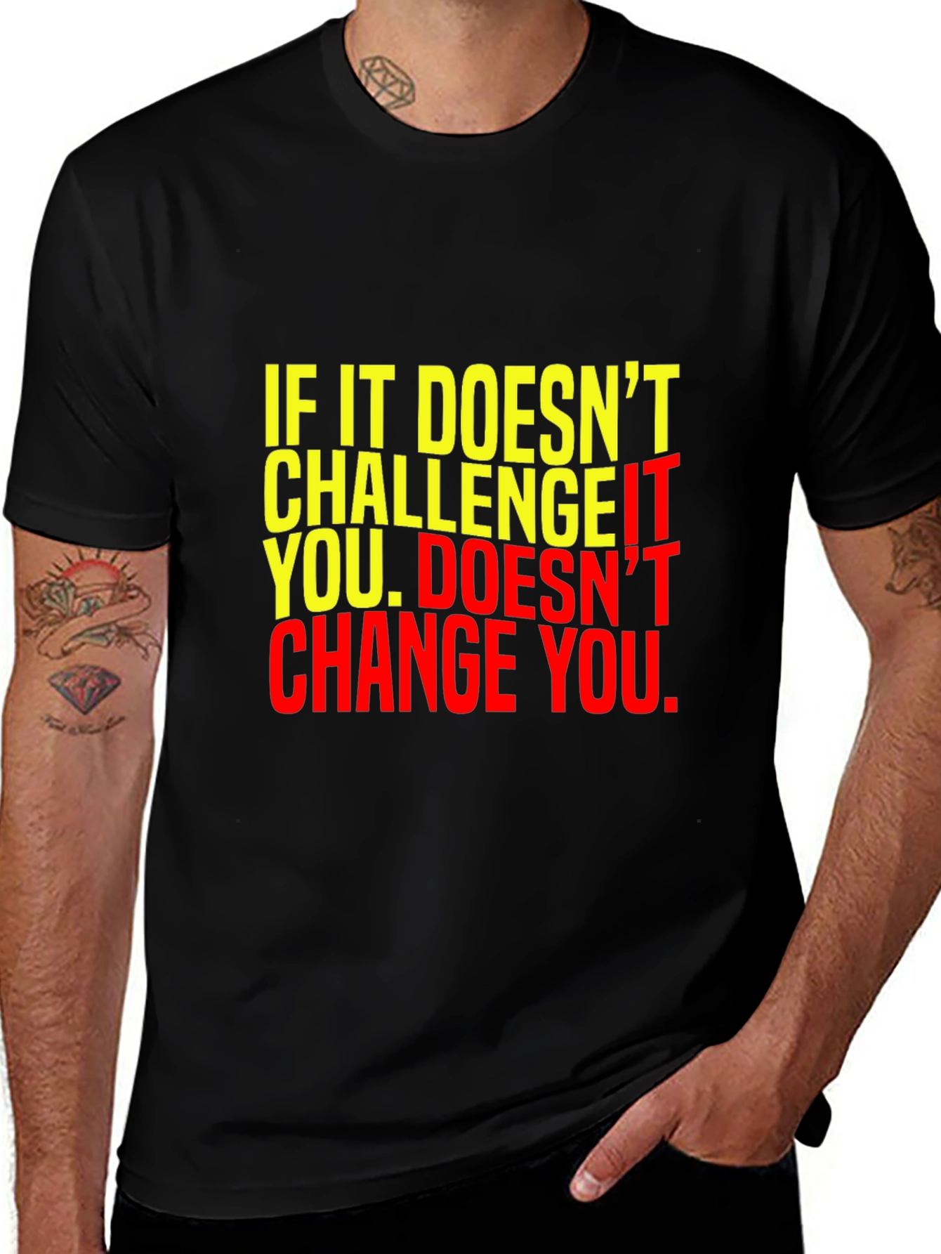 Variant 15 of Motivational T-Shirt - Challenge & Change