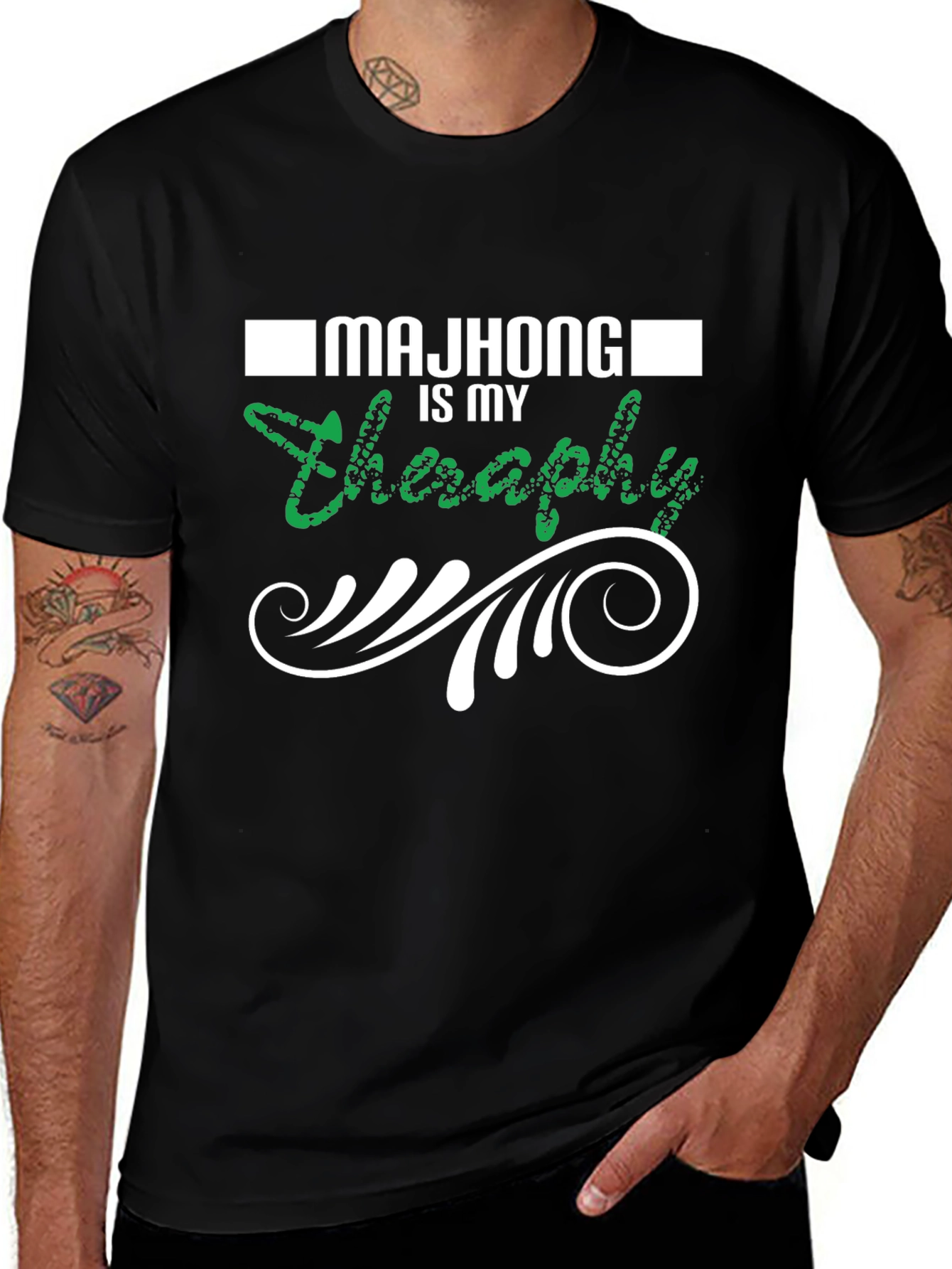 Variant 26 of Mahjong is My Therapy Graphic Tee