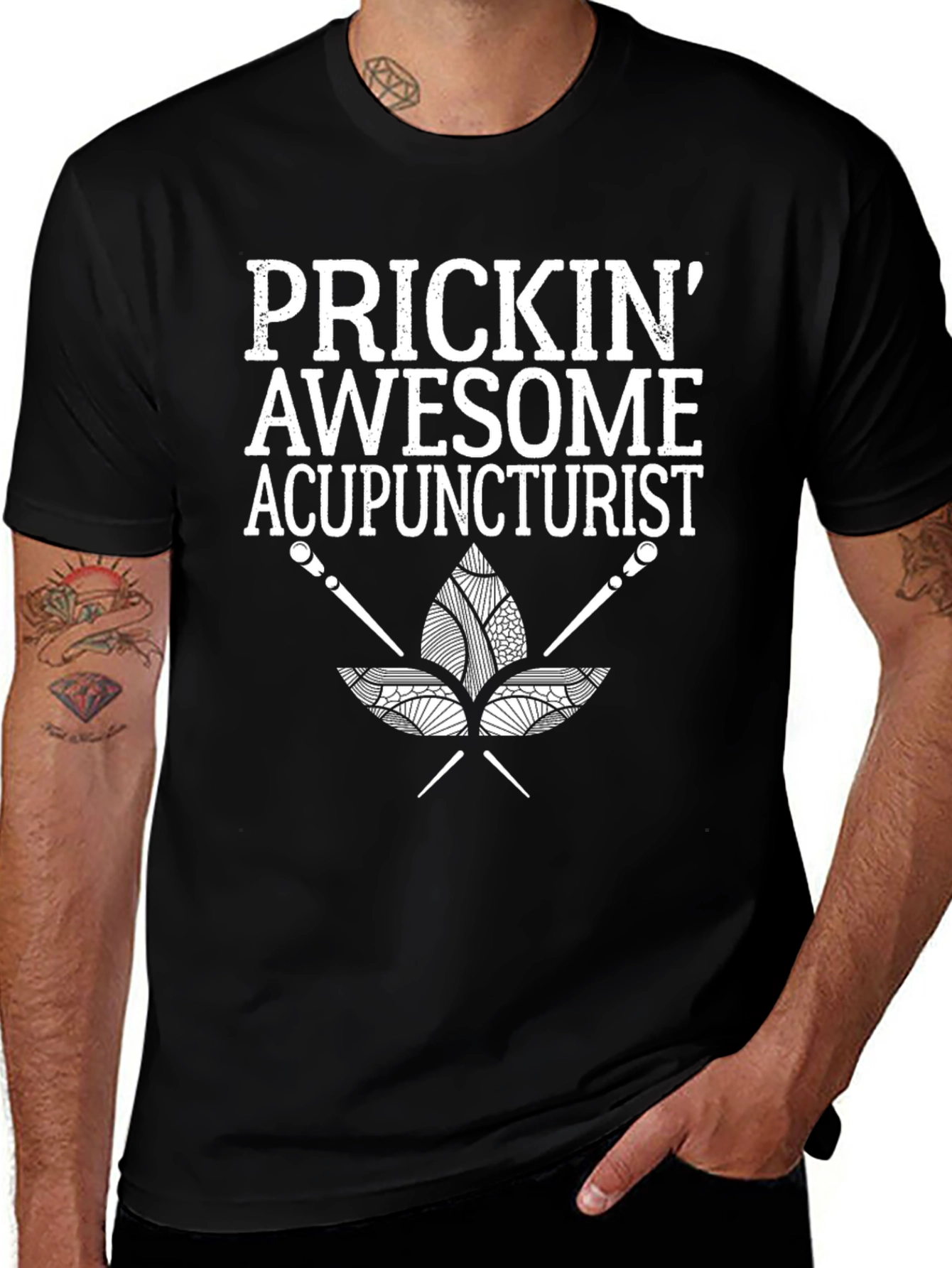 Variant 18 of Prickin' Awesome Acupuncturist Graphic Tee