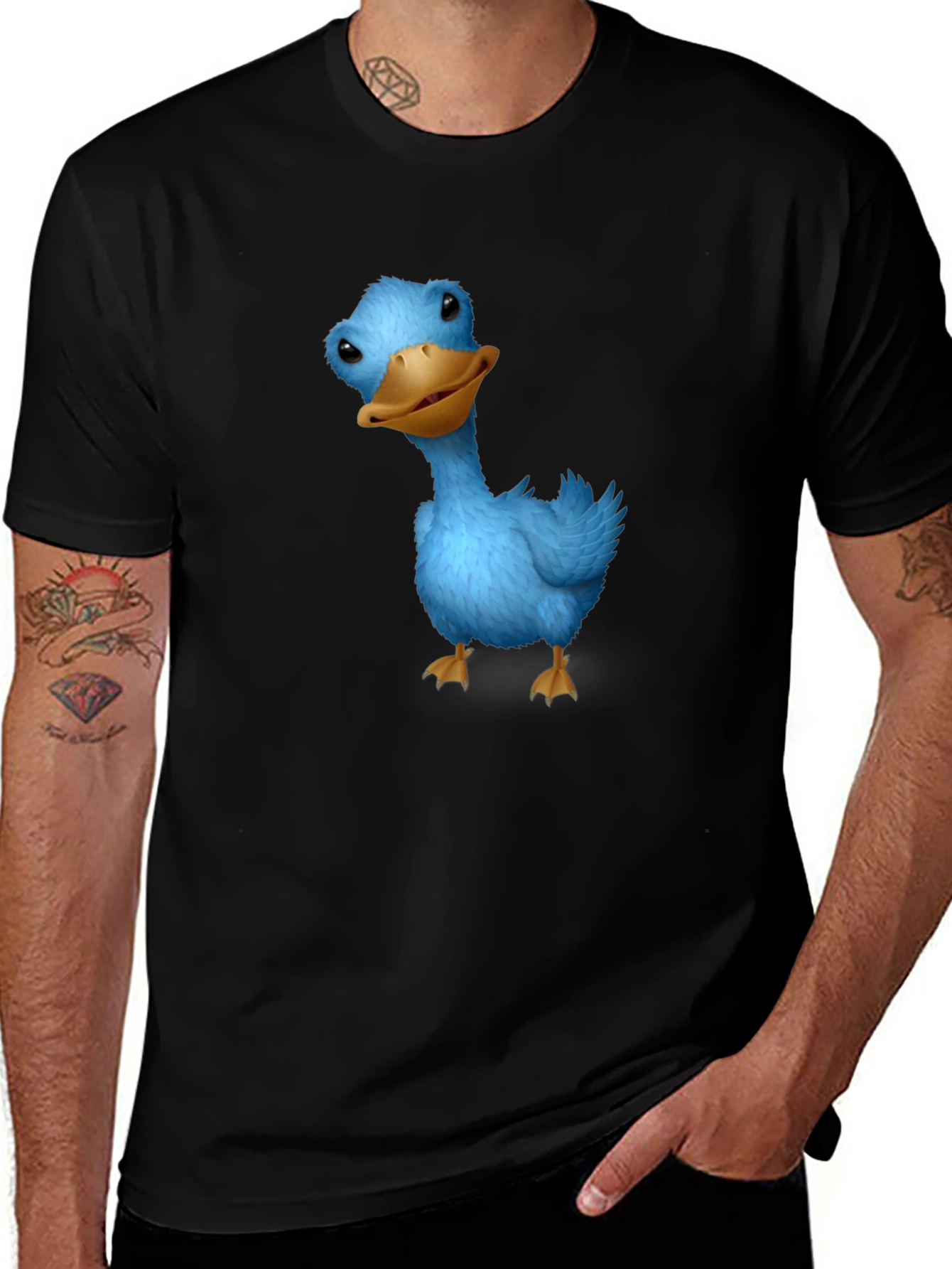 Variant 19 of Blue Duck Graphic Tee - Soft Cotton Casual T-Shirt