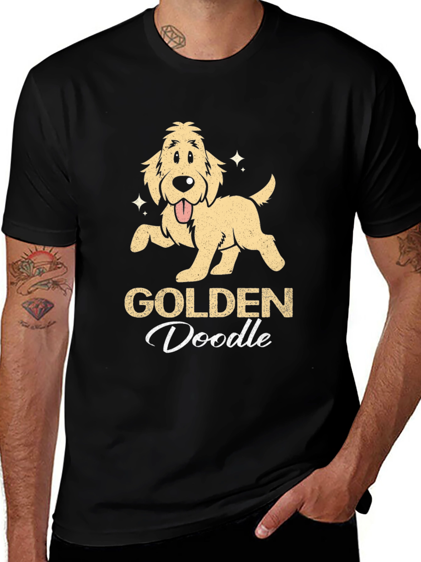Golden Doodle Graphic T-Shirt - Cute Dog Lover Tee