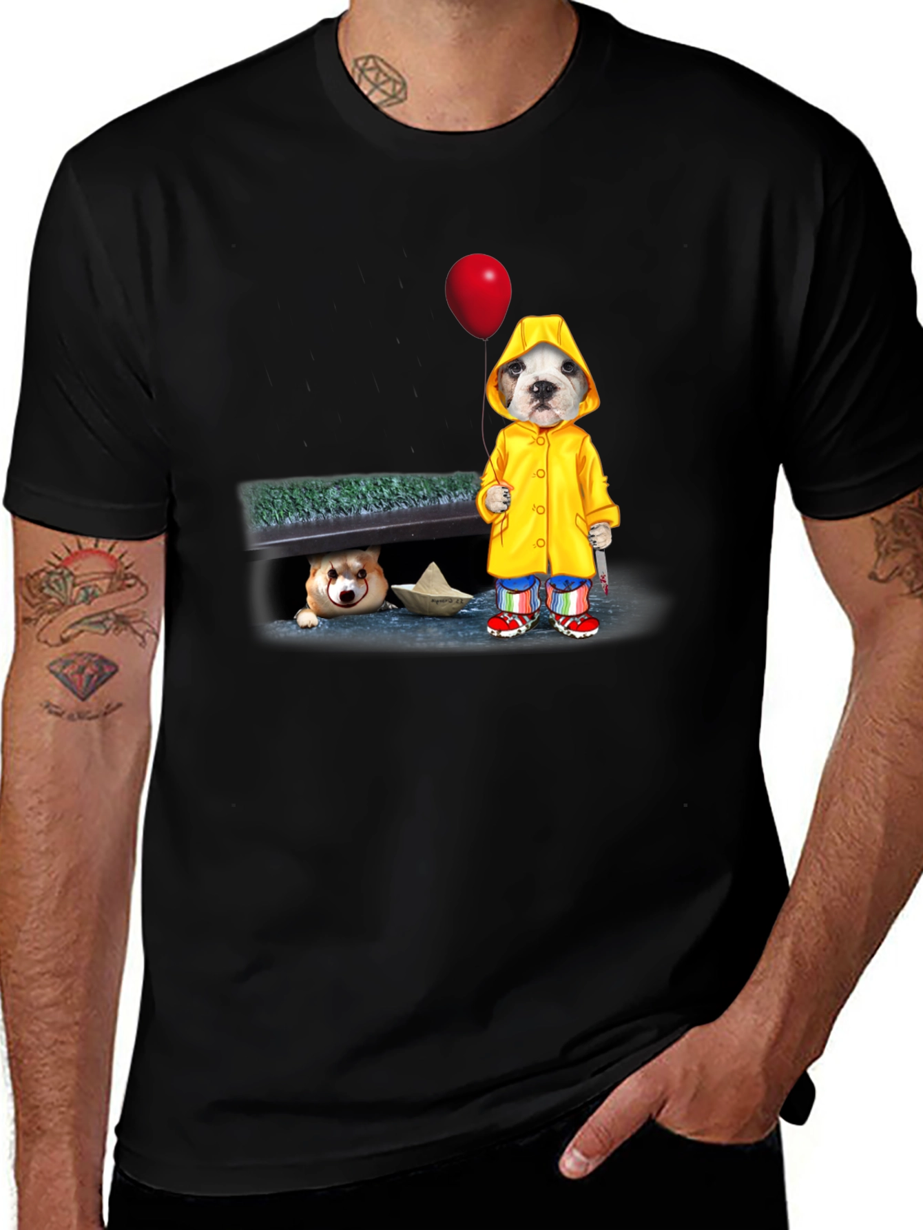 Variant 9 of Dog IT Clown T-Shirt - Scary Cute Horror Tee