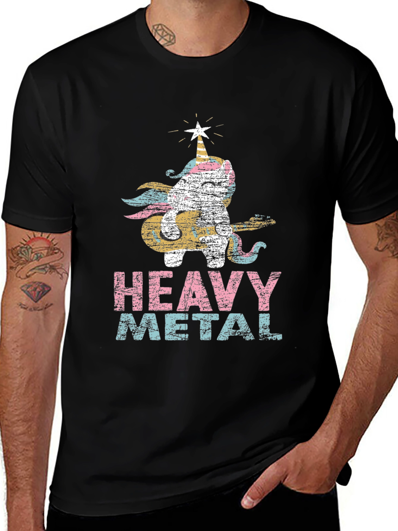 Black Unicorn Heavy Metal Graphic Tee main image