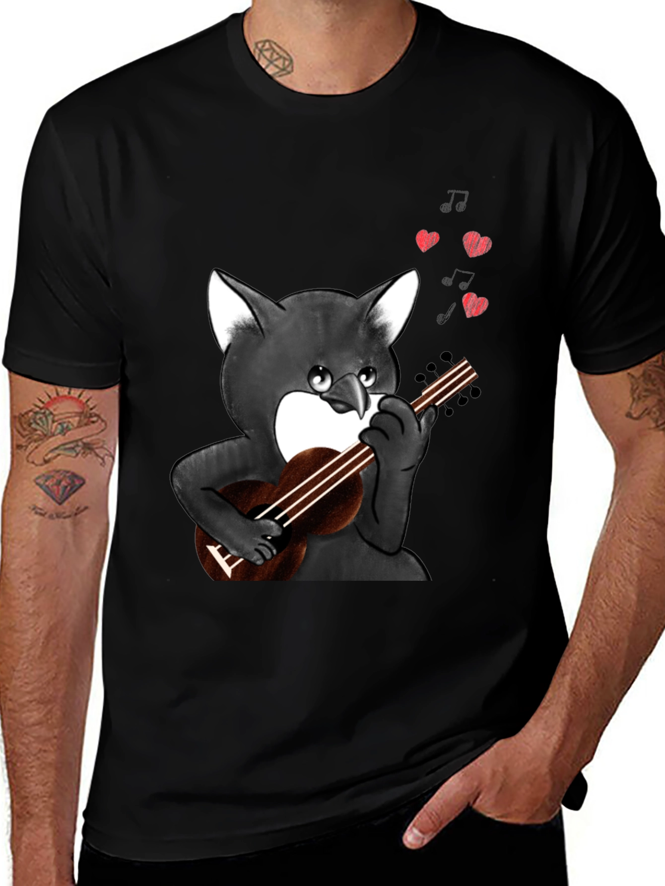 Variant 18 of Cat Lover T-Shirt - Ukulele Serenade