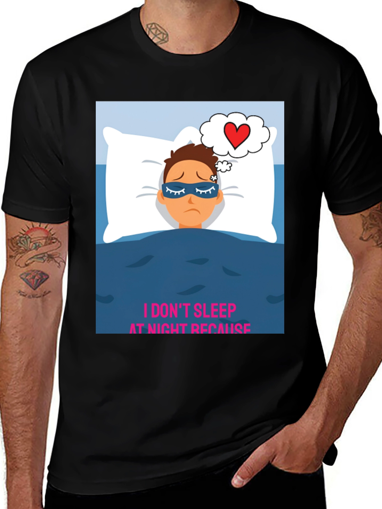 Sleepless Love Graphic T-Shirt