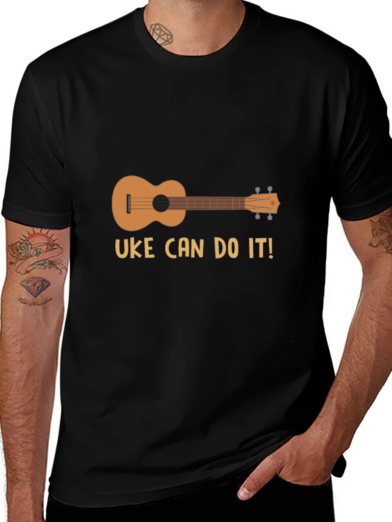 Variant 11 of Uke Can Do It! Ukulele Graphic Tee