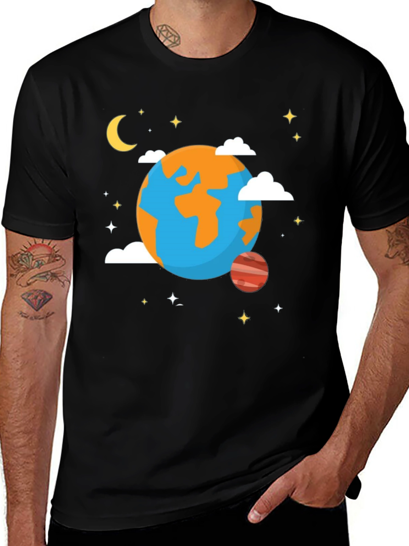 Variant 23 of Earth & Space Graphic T-Shirt