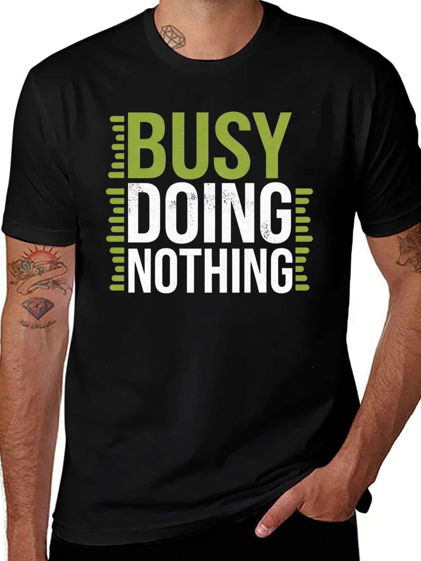 Variant 11 of Busy Doing Nothing Graphic T-Shirt
