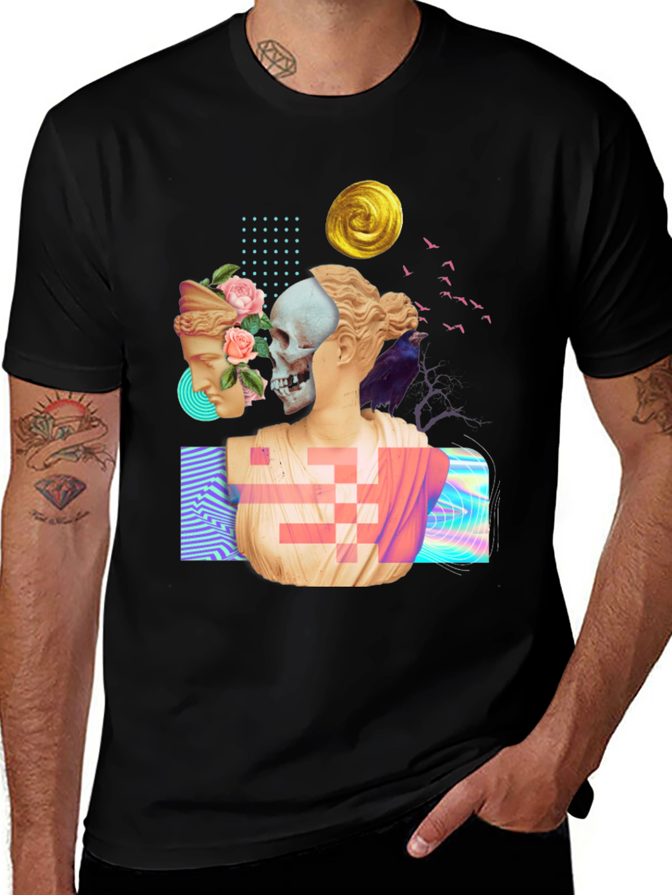 Variant 7 of Unique Art Graphic Tee Shirt
