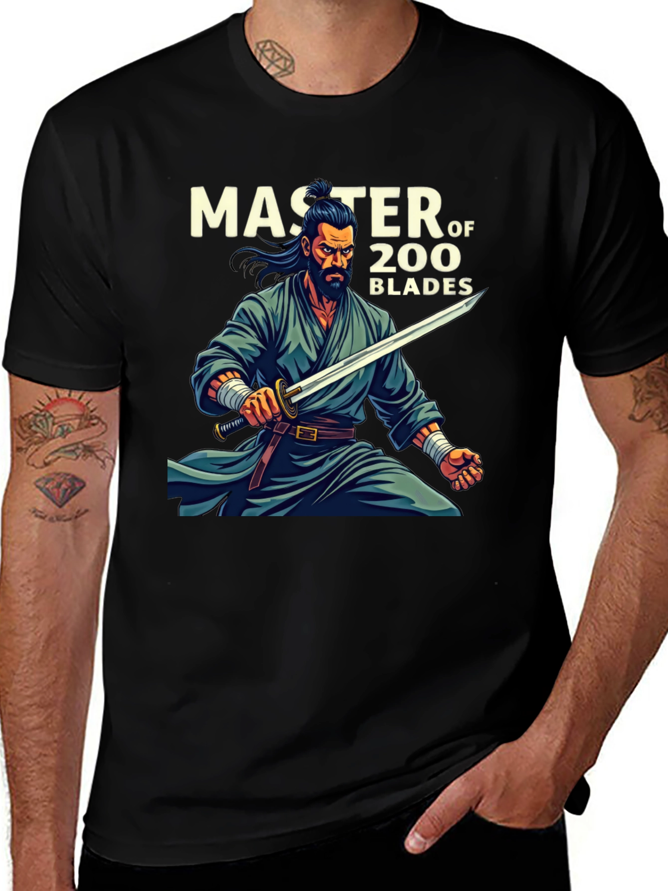 Variant 4 of Master of 200 Blades Graphic T-Shirt