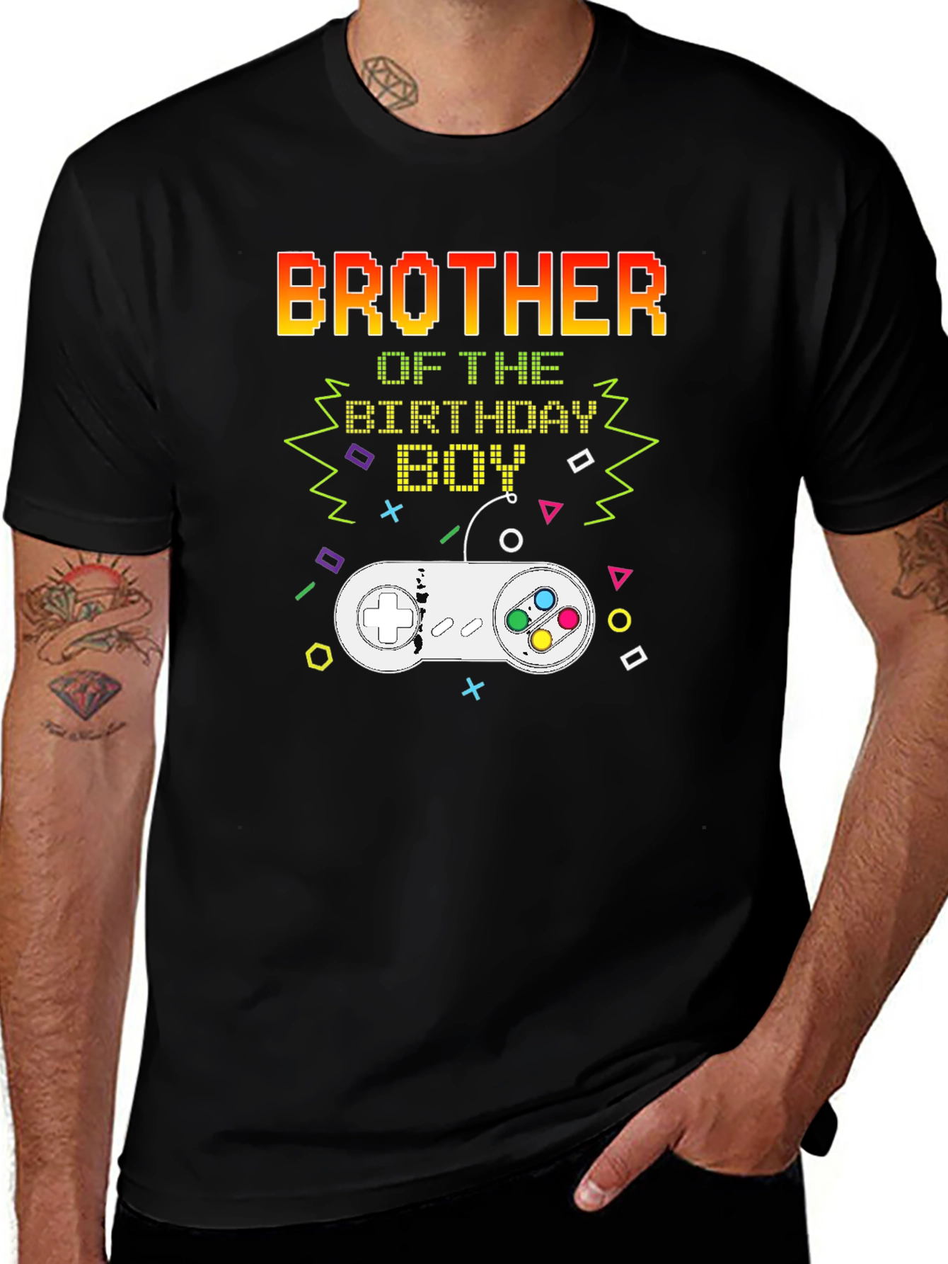 Variant 23 of Brother of the Birthday Boy Gamer T-Shirt