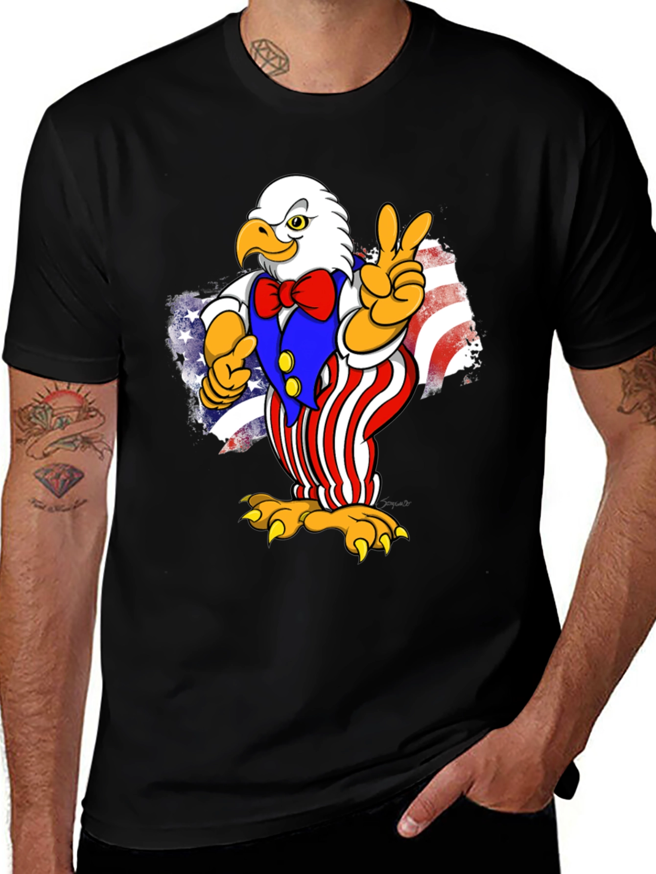 Variant 20 of Patriotic Eagle T-Shirt