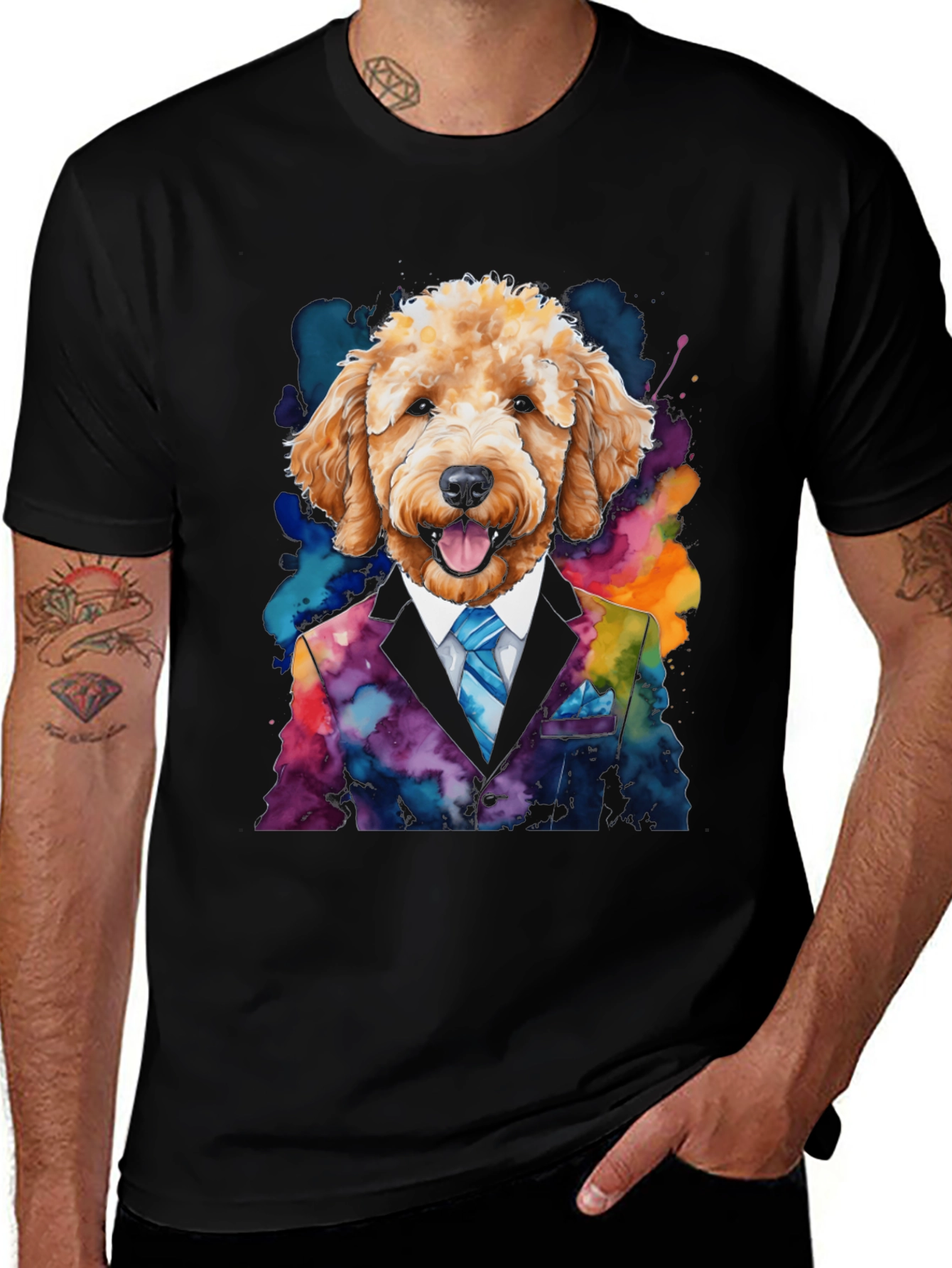 Variant 18 of Dog in Suit T-Shirt