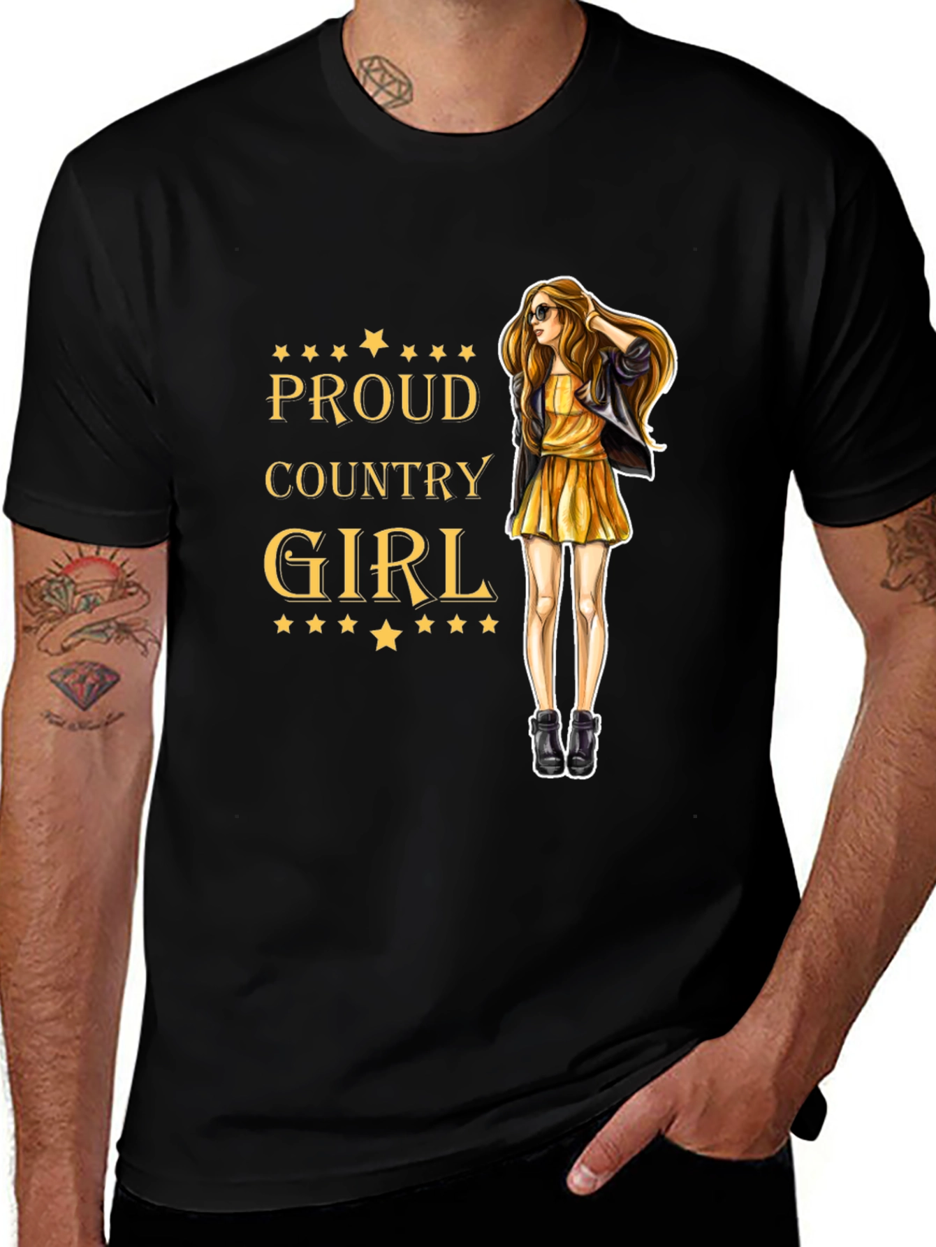 Variant 26 of Proud Country Girl T-Shirt - Stylish & Comfortable