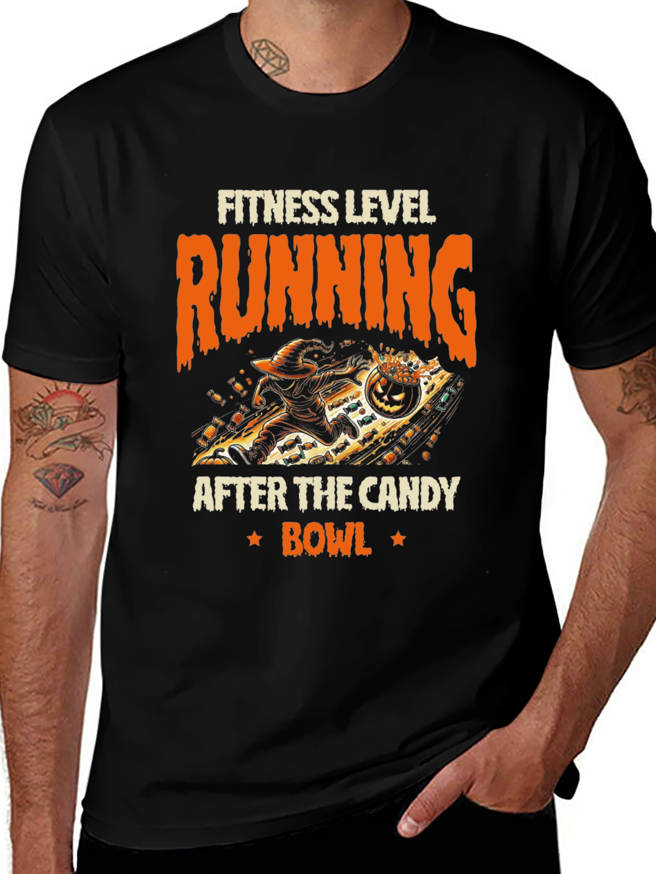 Variant 13 of Fitness Level Running Halloween T-Shirt