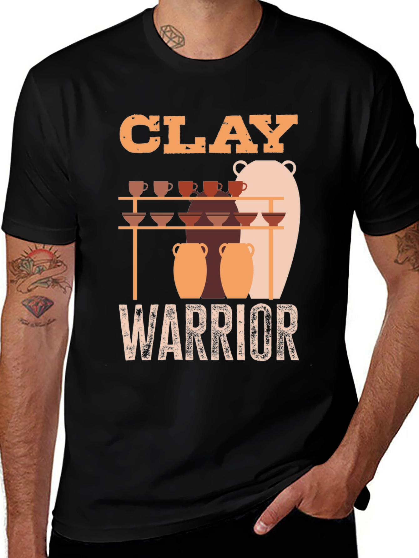 Clay Warrior T-Shirt - Pottery Lover Gift