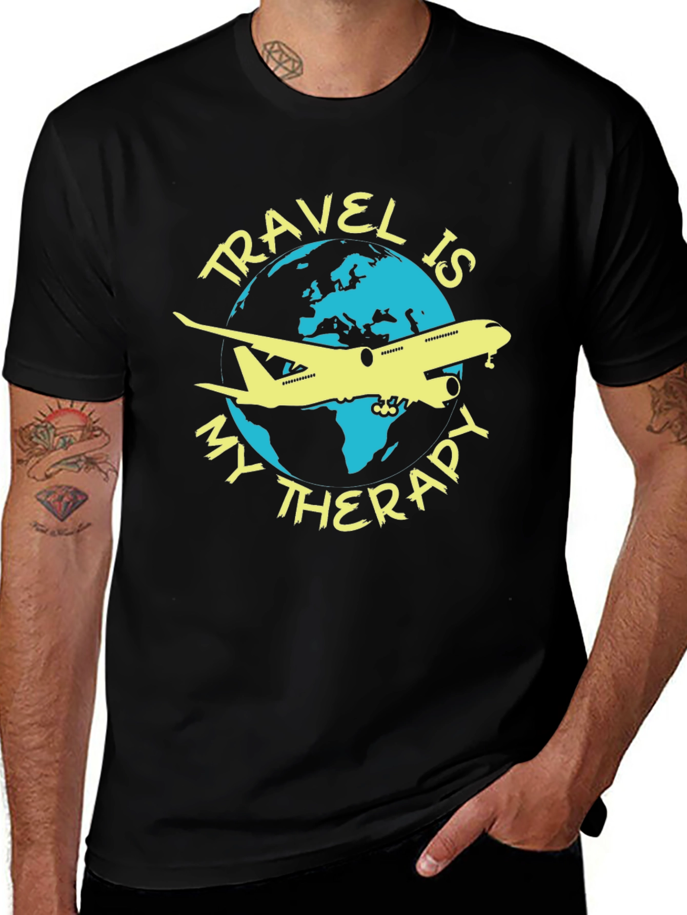 Variant 17 of Travel is my Therapy T-Shirt